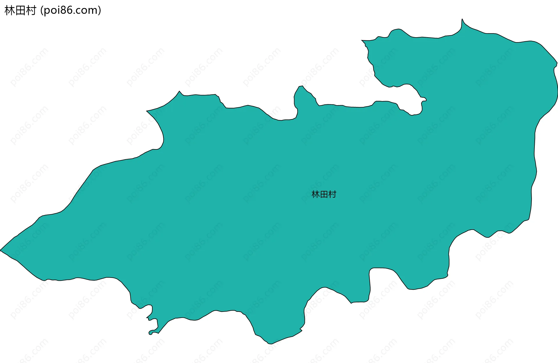 林田村边界地图