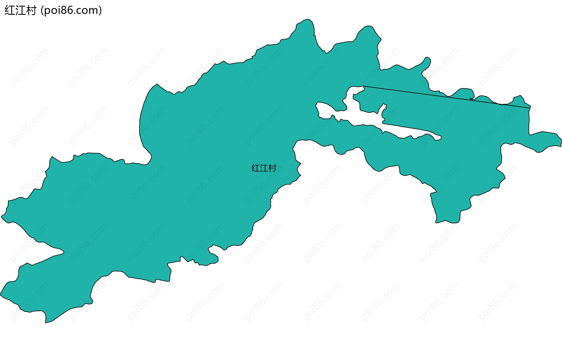 红江村边界地图