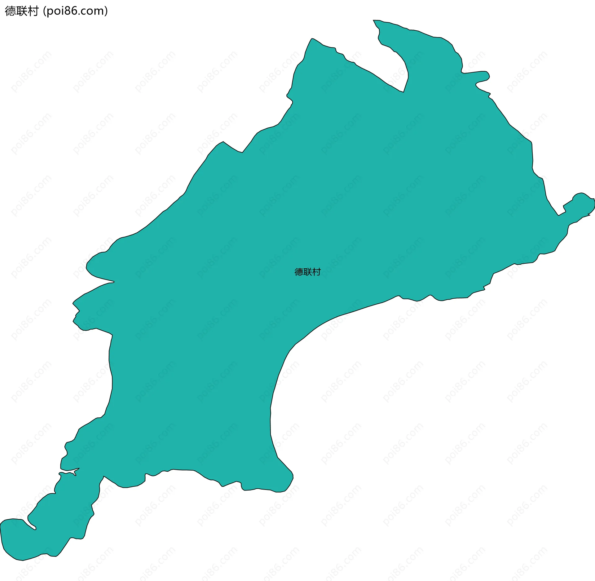德联村边界地图