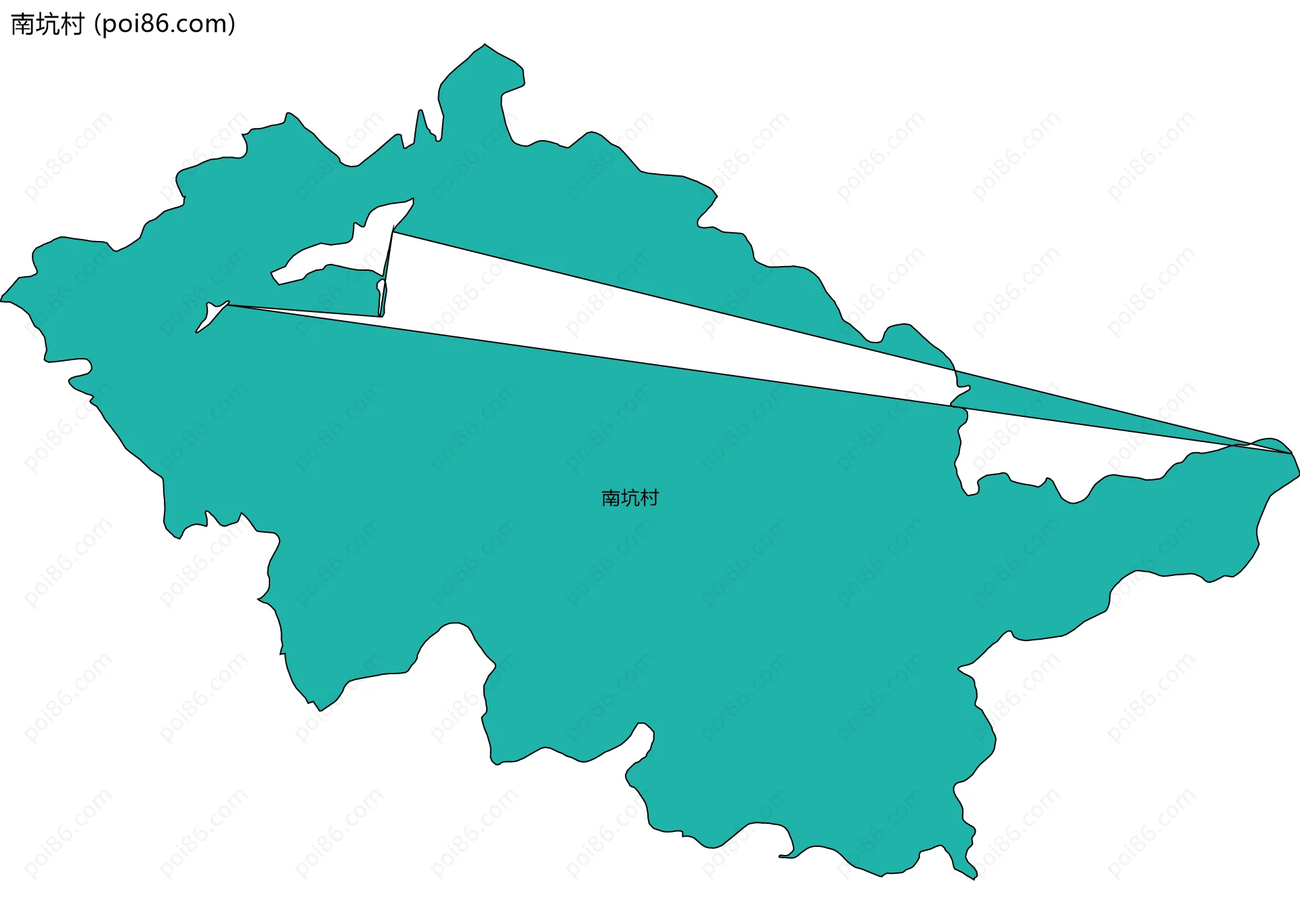 南坑村边界地图