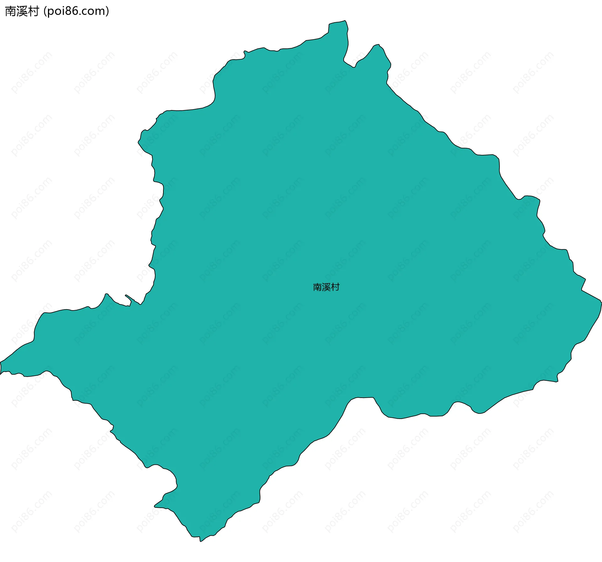 南溪村边界地图