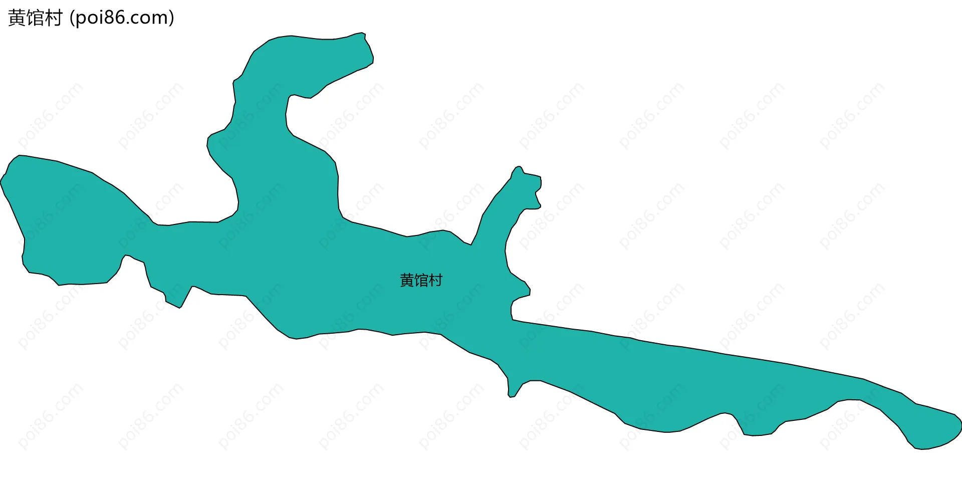 黄馆村边界地图