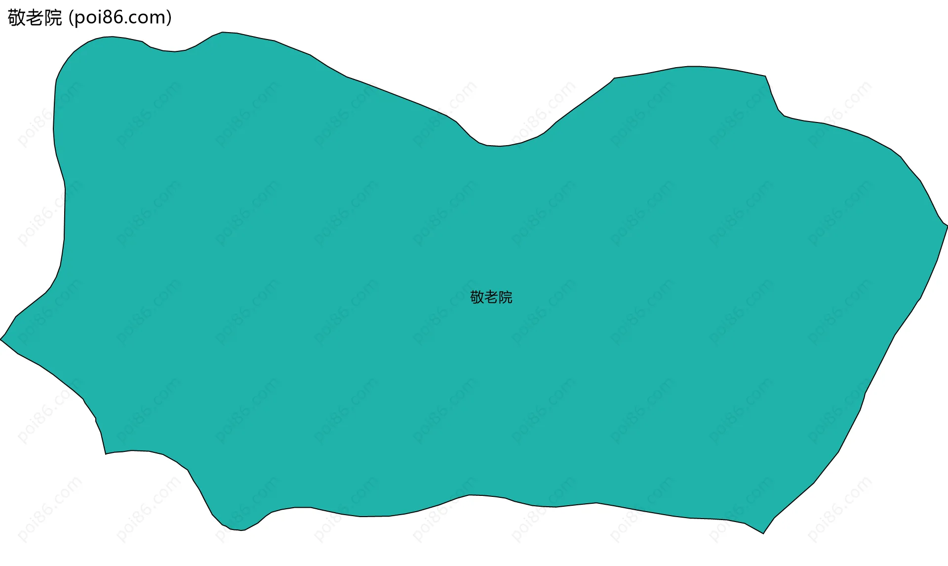 敬老院边界地图