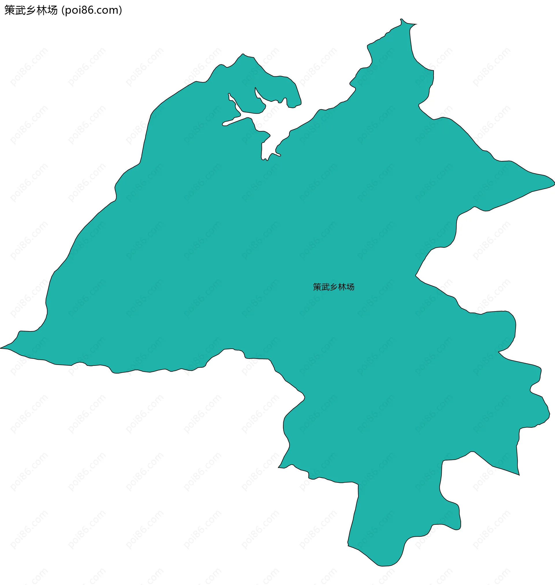 策武乡林场边界地图