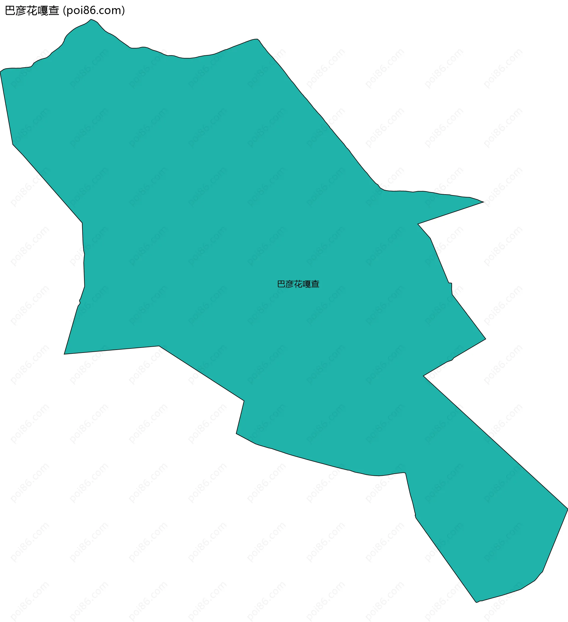 巴彦花嘎查边界地图