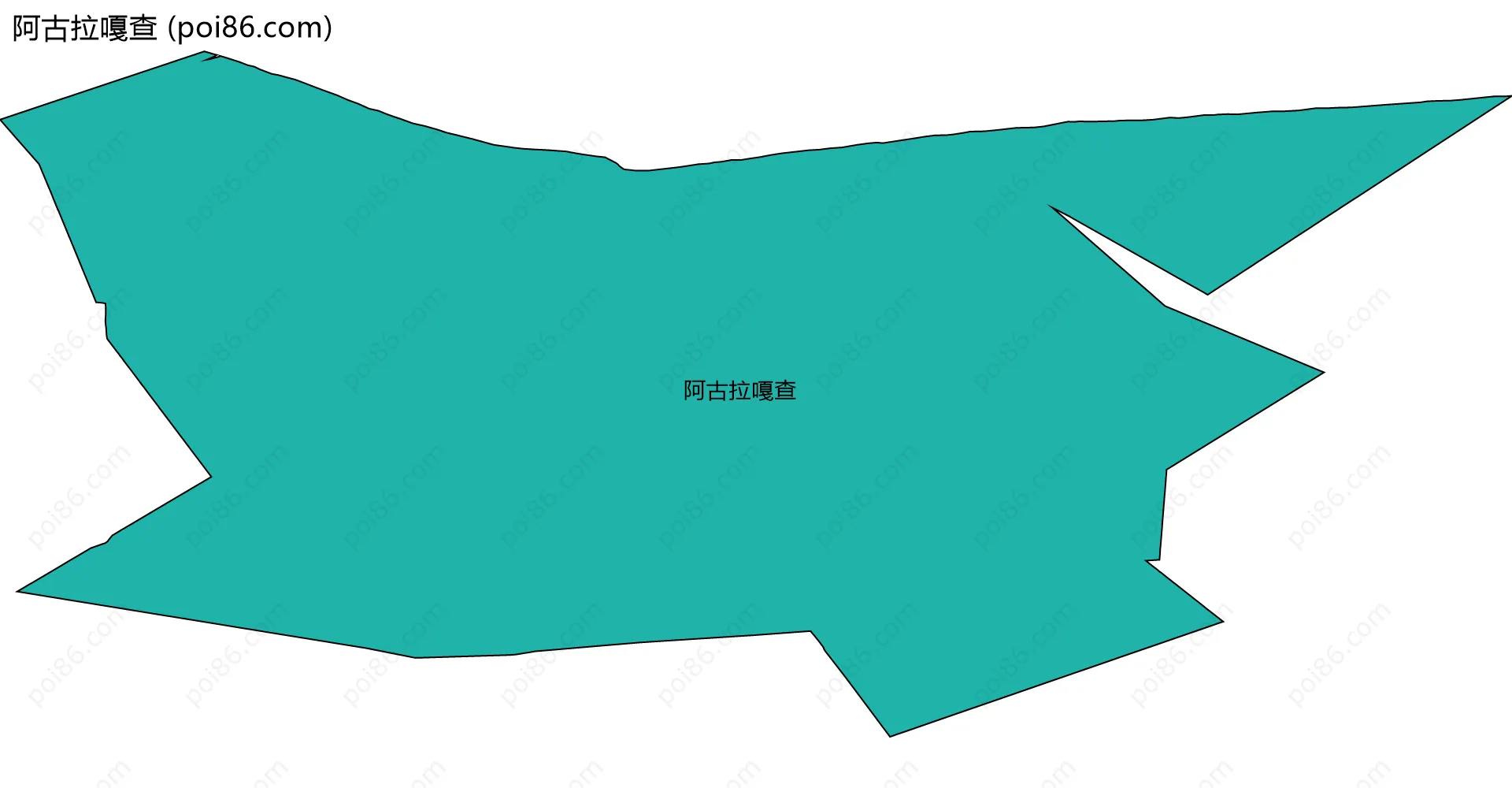 阿古拉嘎查边界地图