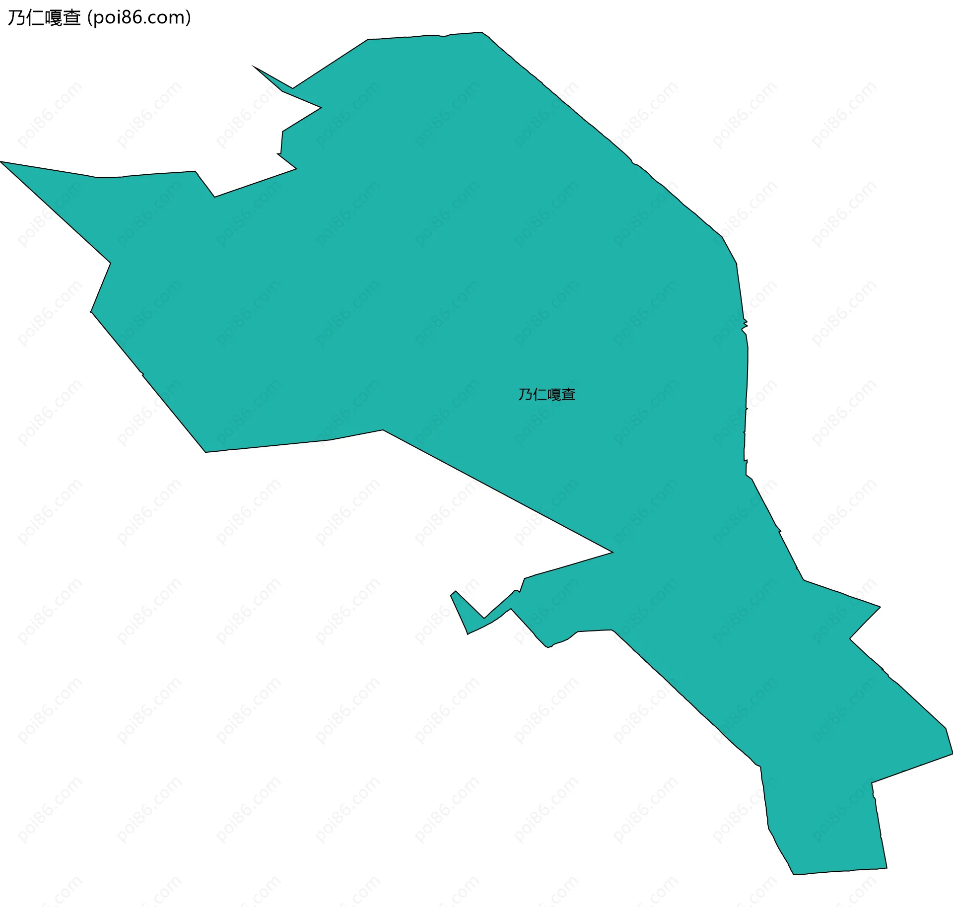 乃仁嘎查边界地图