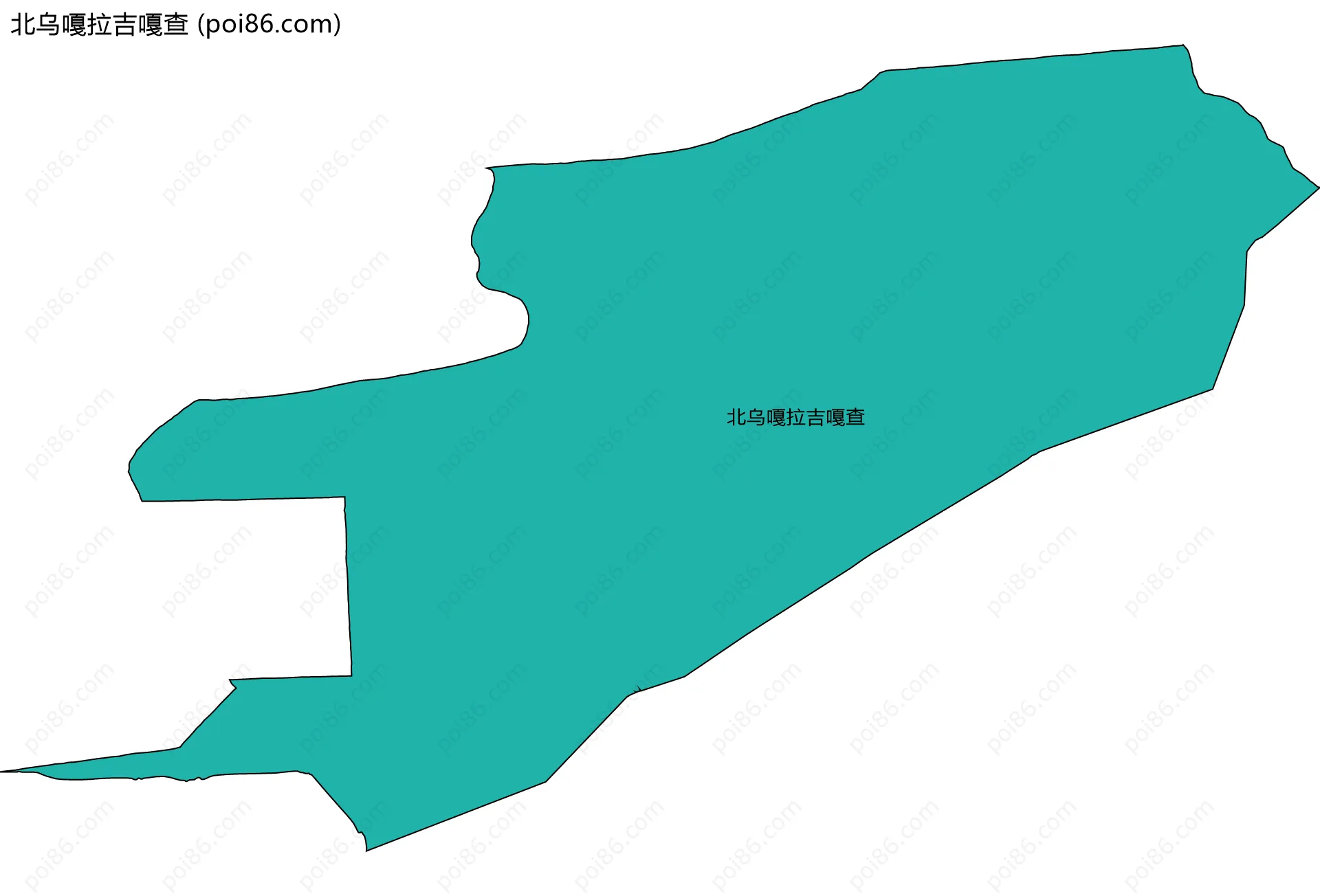 北乌嘎拉吉嘎查边界地图