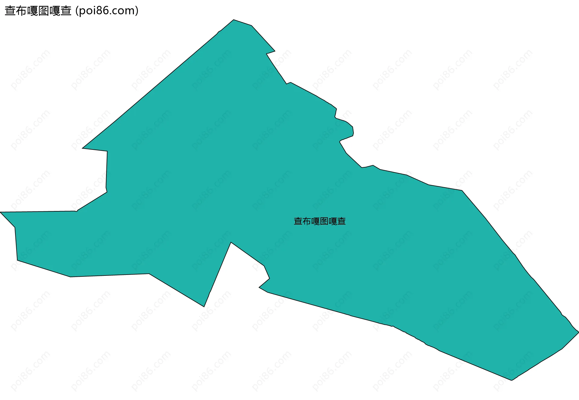 查布嘎图嘎查边界地图