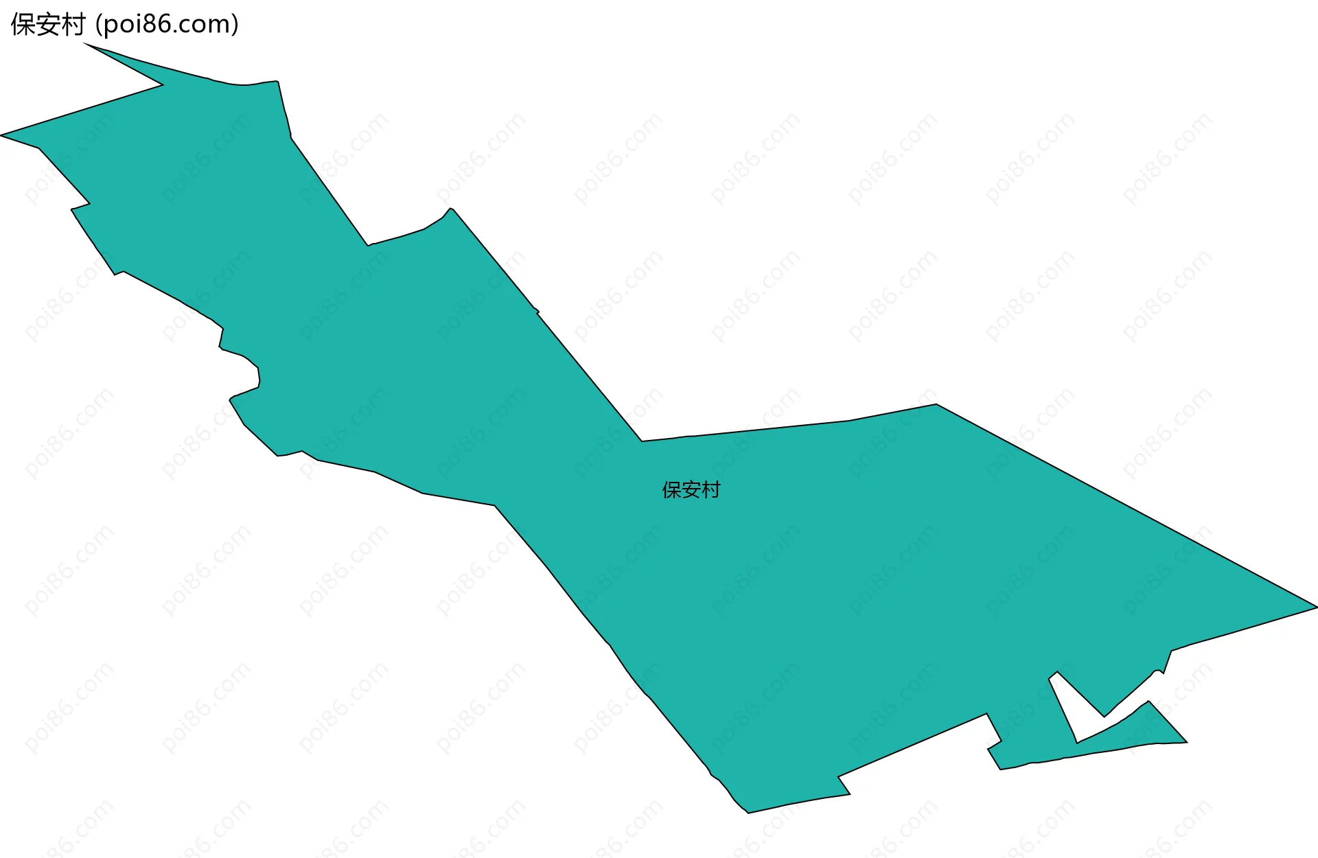 保安村边界地图