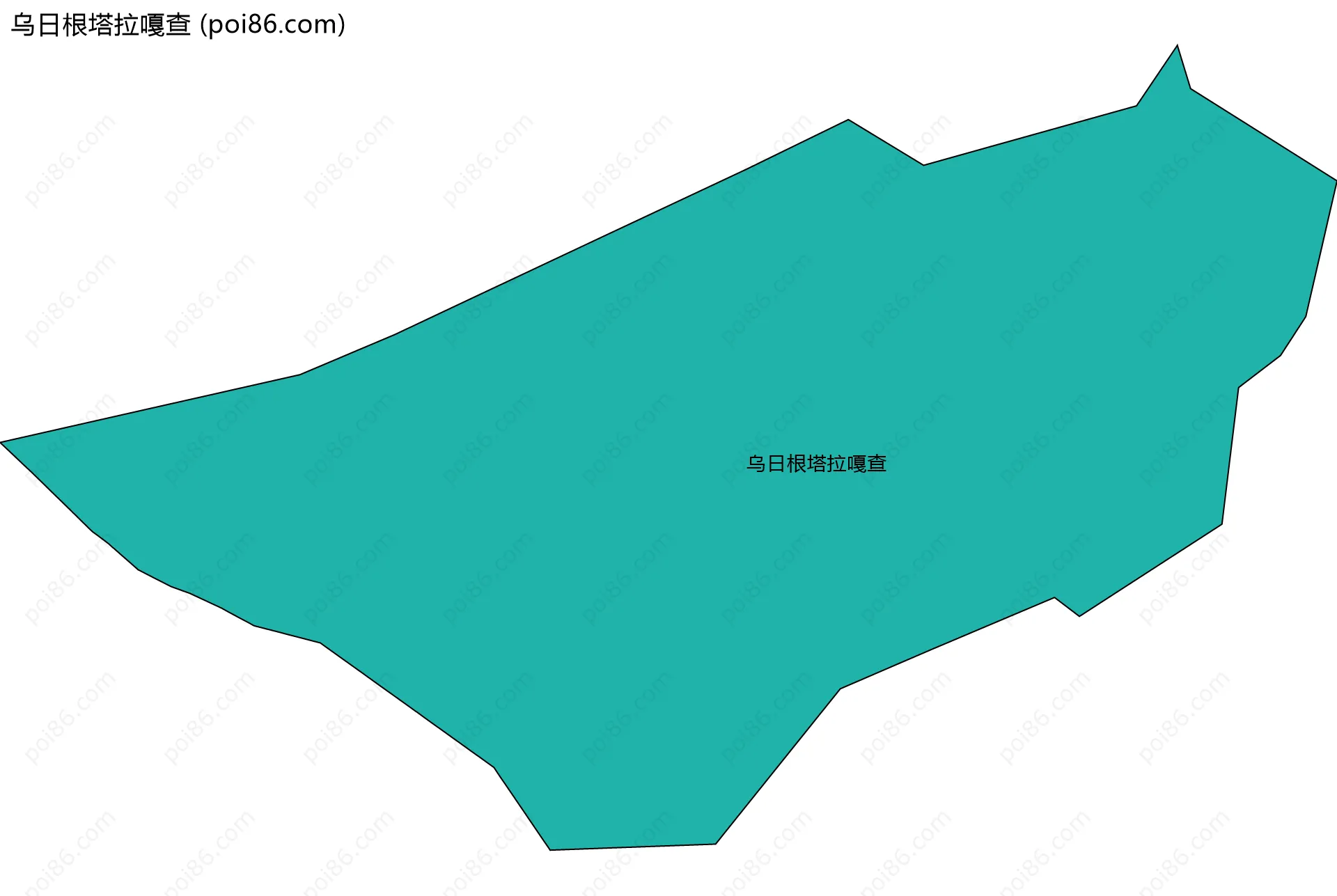 乌日根塔拉嘎查边界地图