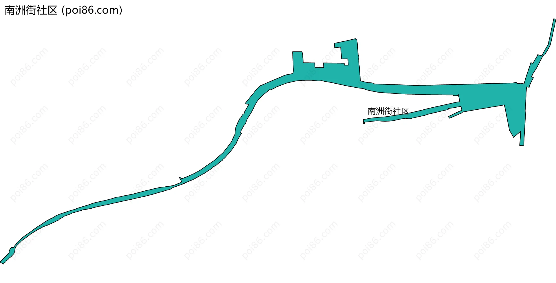 南洲街社区边界地图