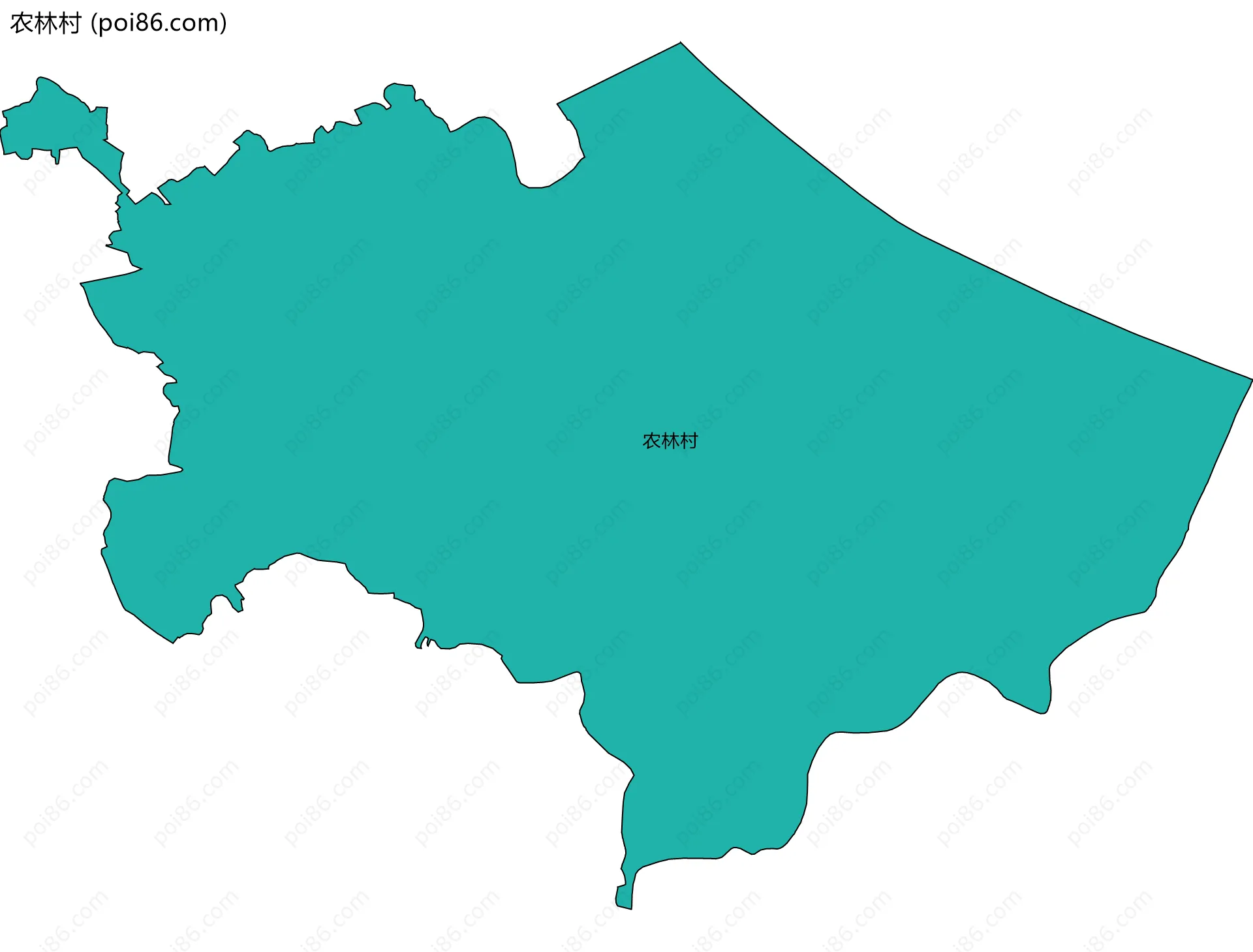 农林村边界地图