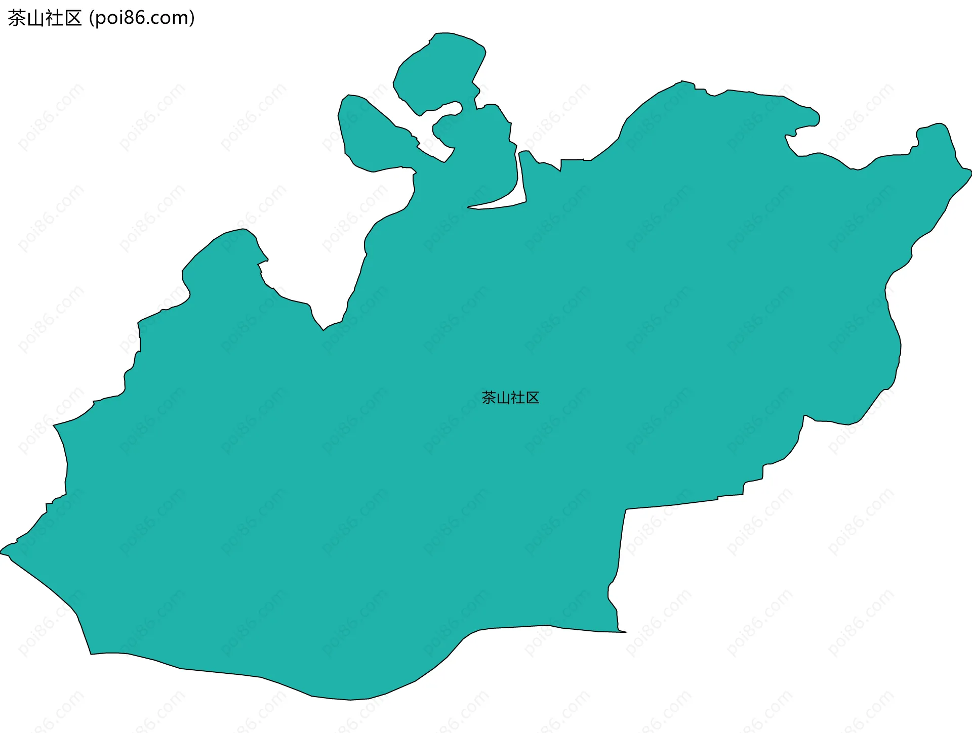 茶山社区边界地图