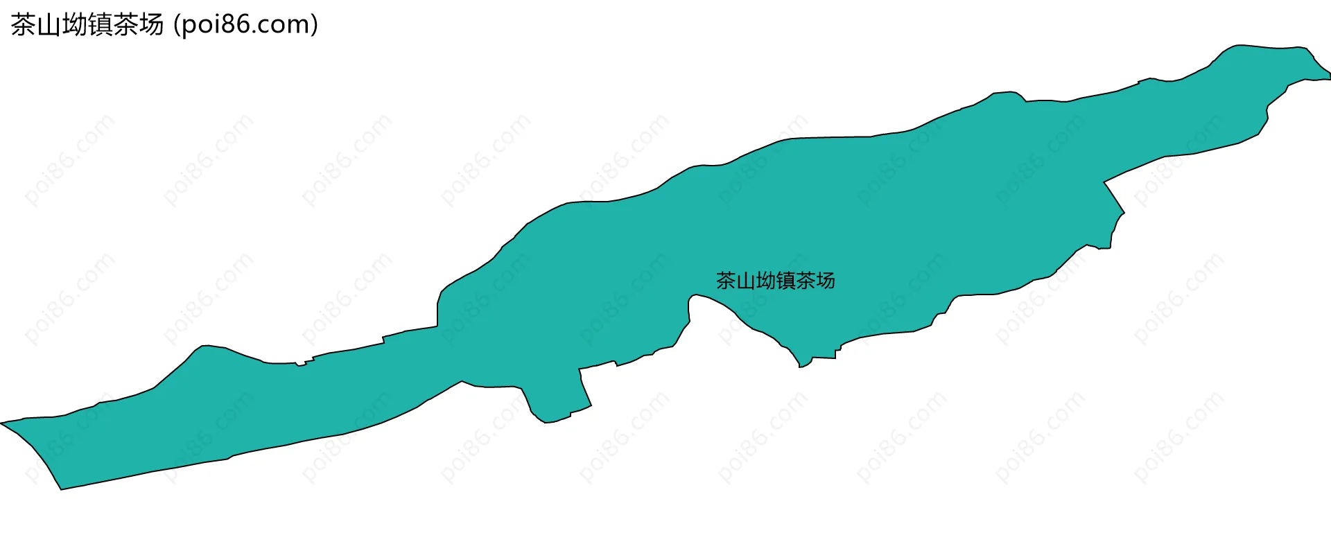 茶山坳镇茶场边界地图