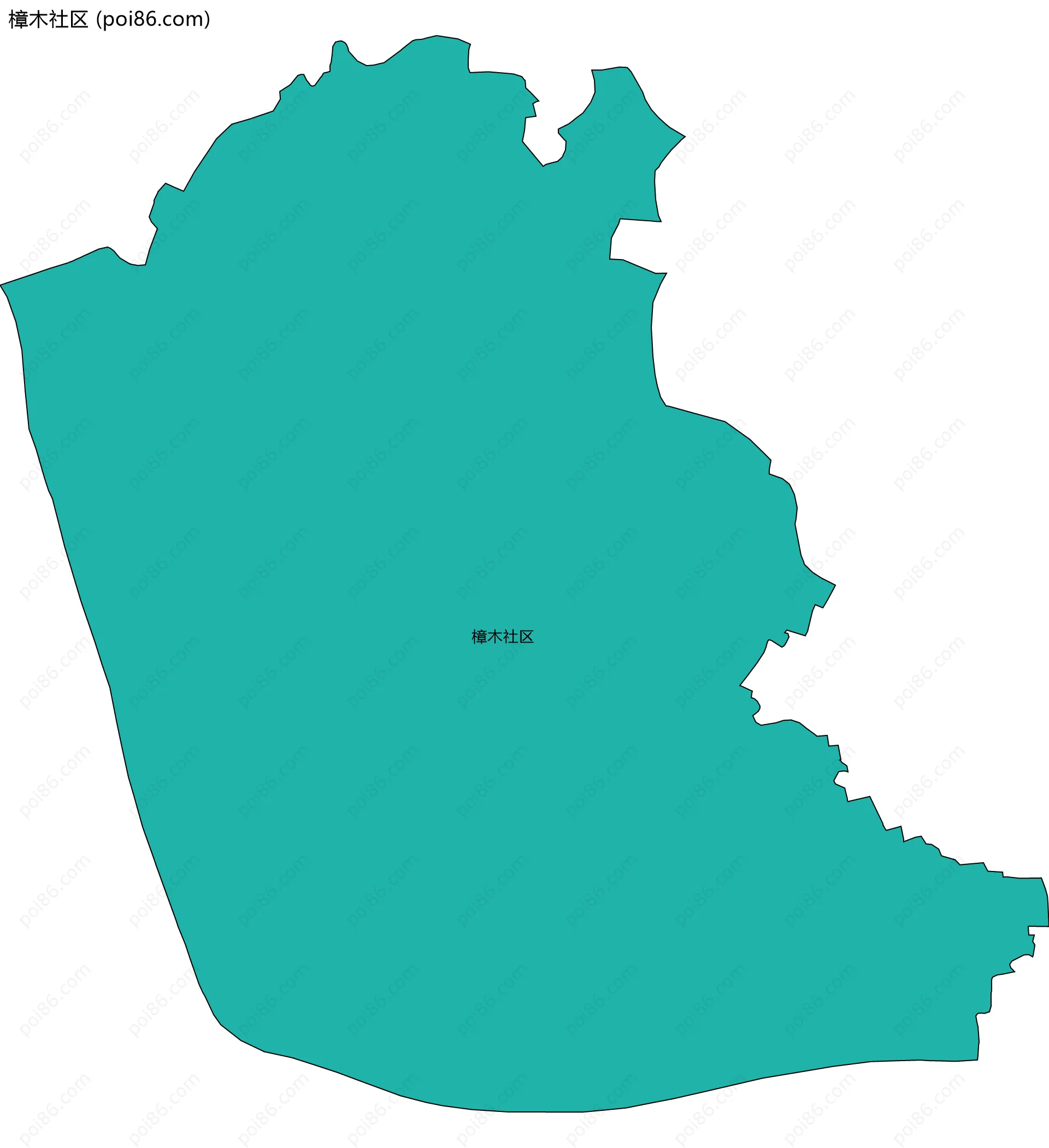 樟木社区边界地图