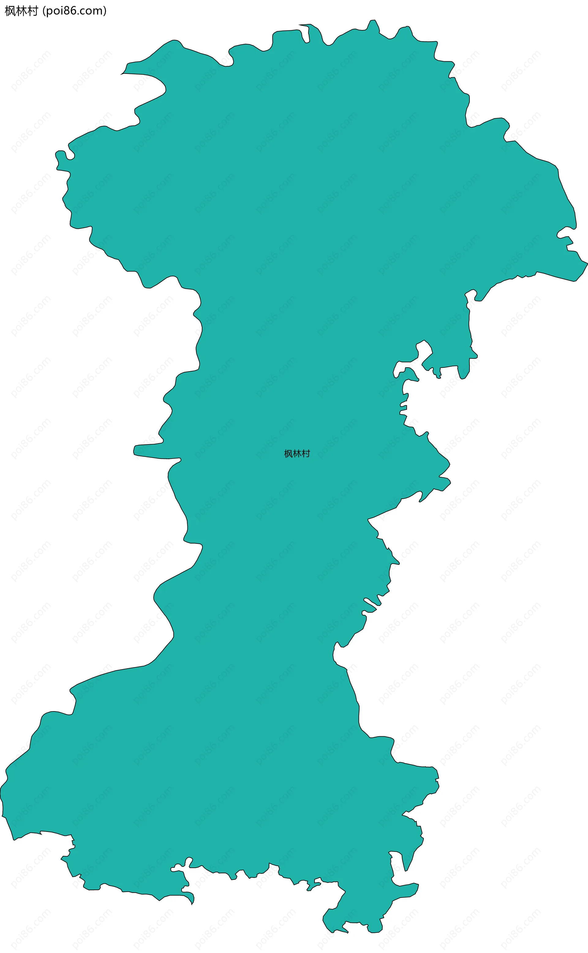 枫林村边界地图