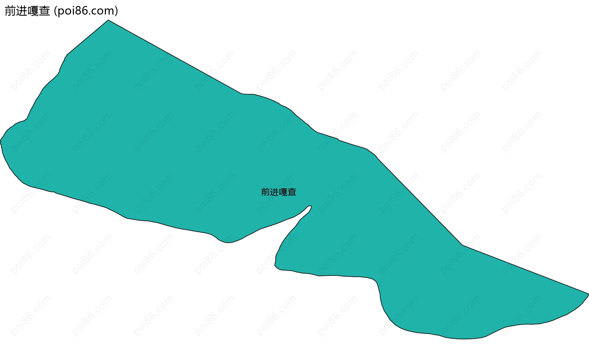 前进嘎查边界地图