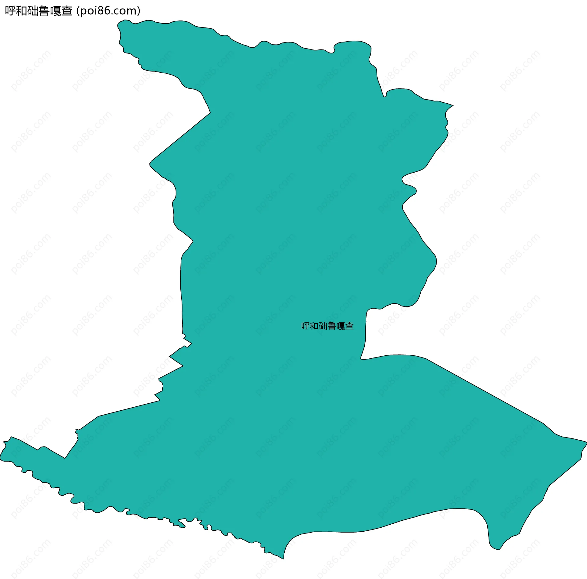 呼和础鲁嘎查边界地图