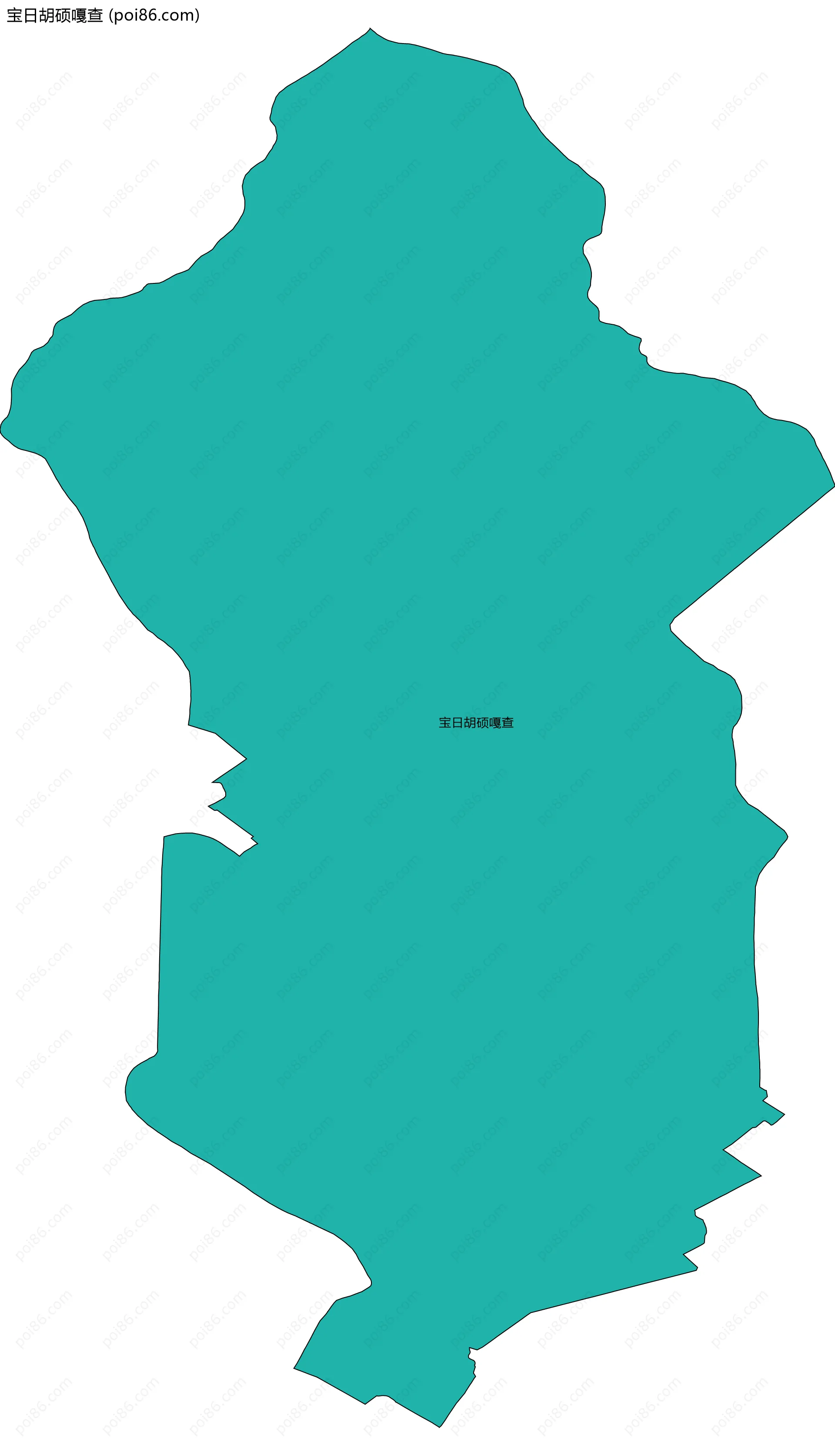 宝日胡硕嘎查边界地图