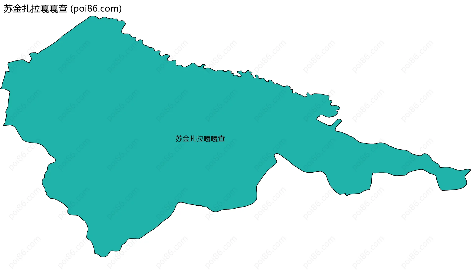 苏金扎拉嘎嘎查边界地图