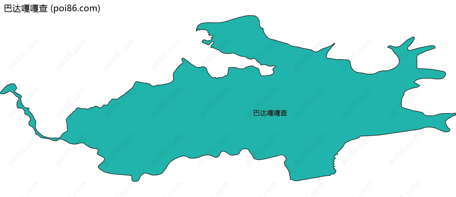 巴达嘎嘎查边界地图