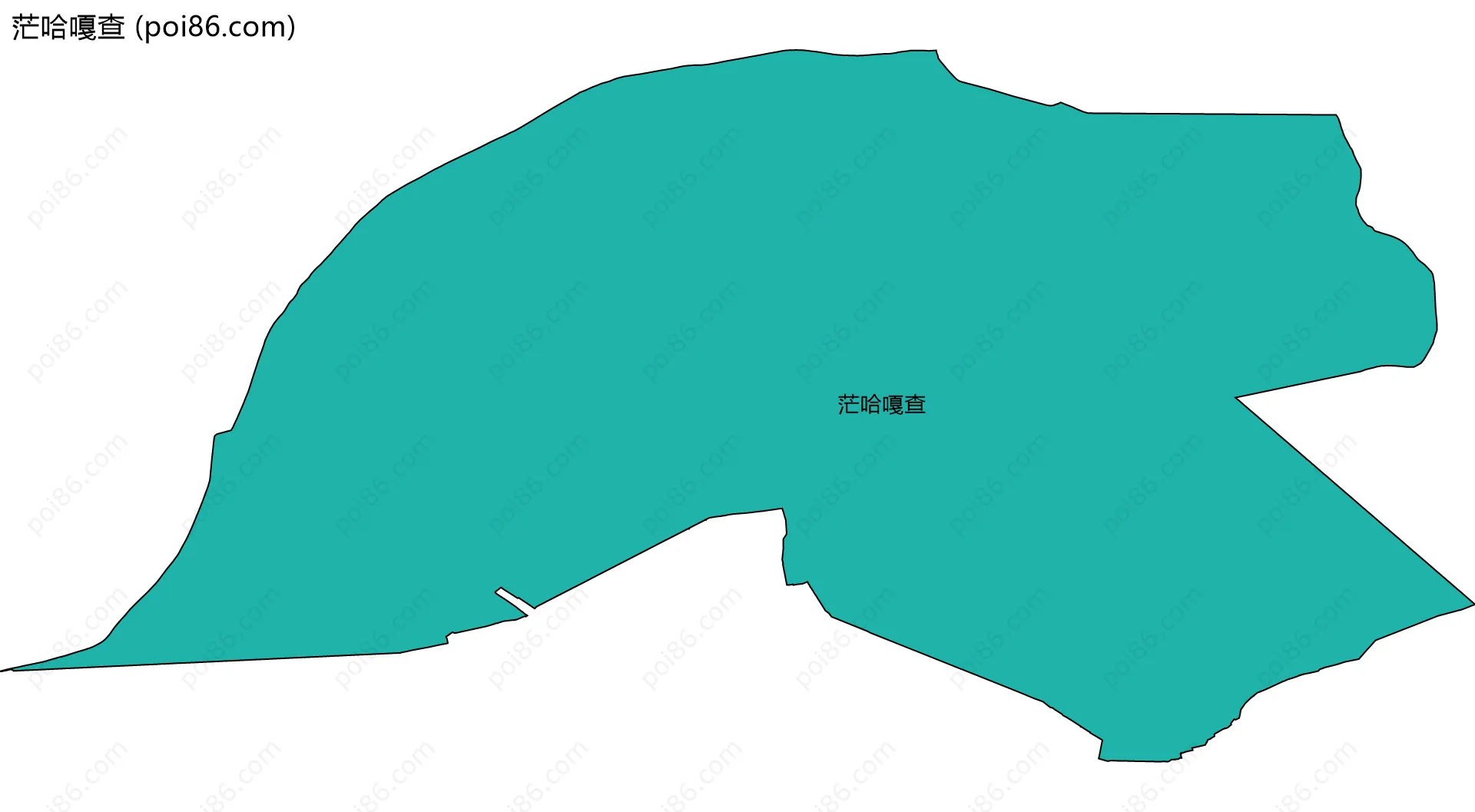 茫哈嘎查边界地图