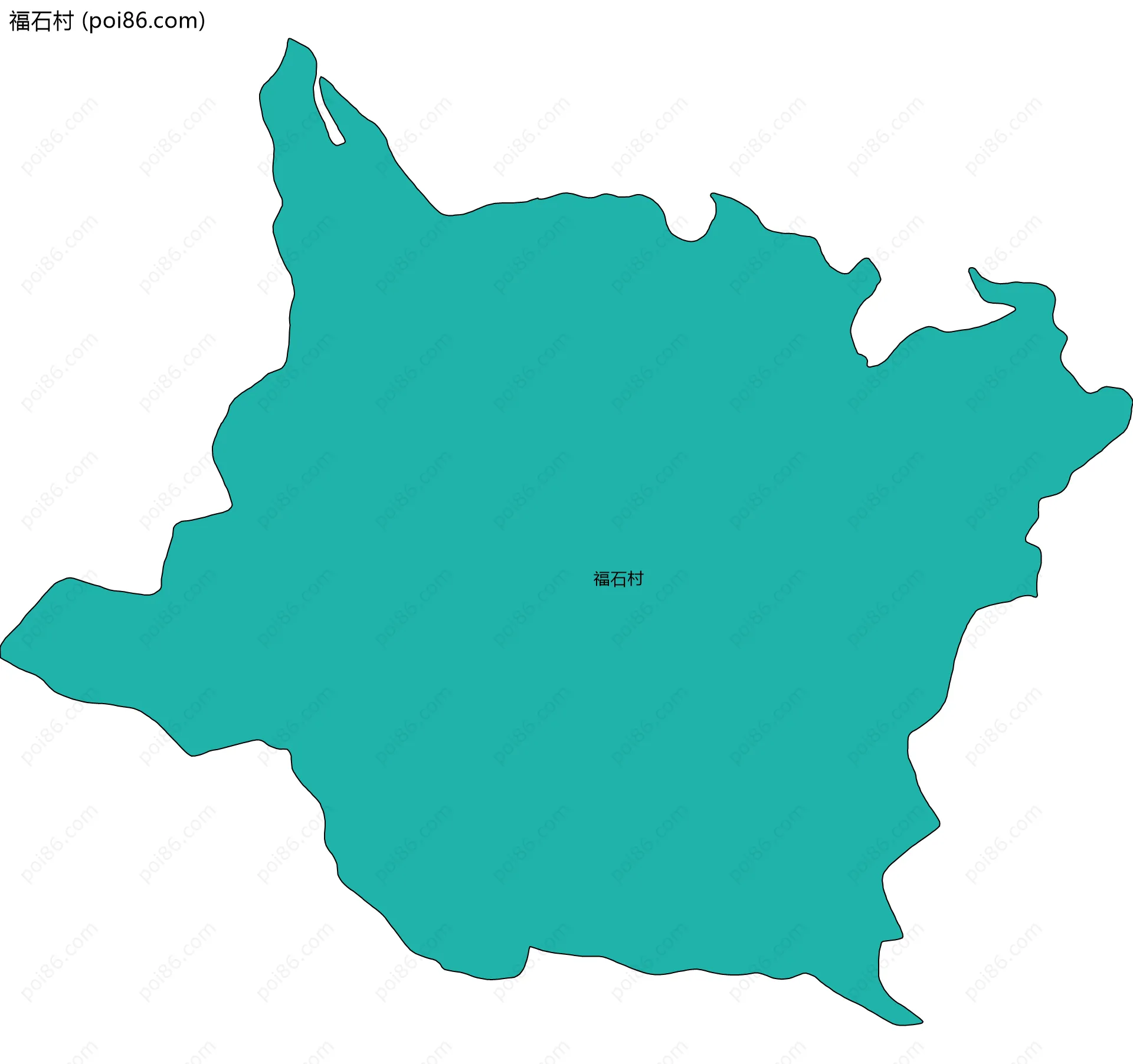 福石村边界地图