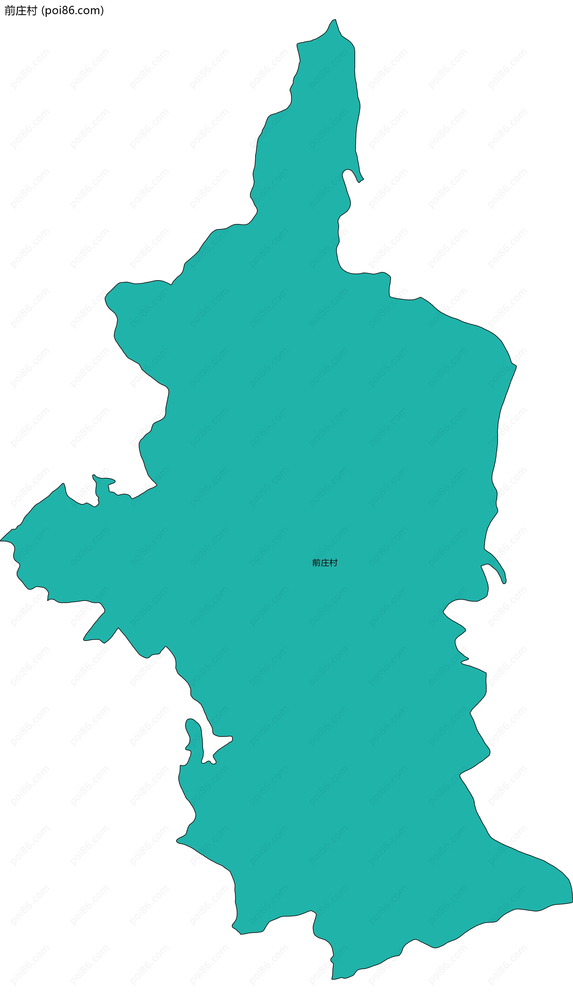 前庄村边界地图