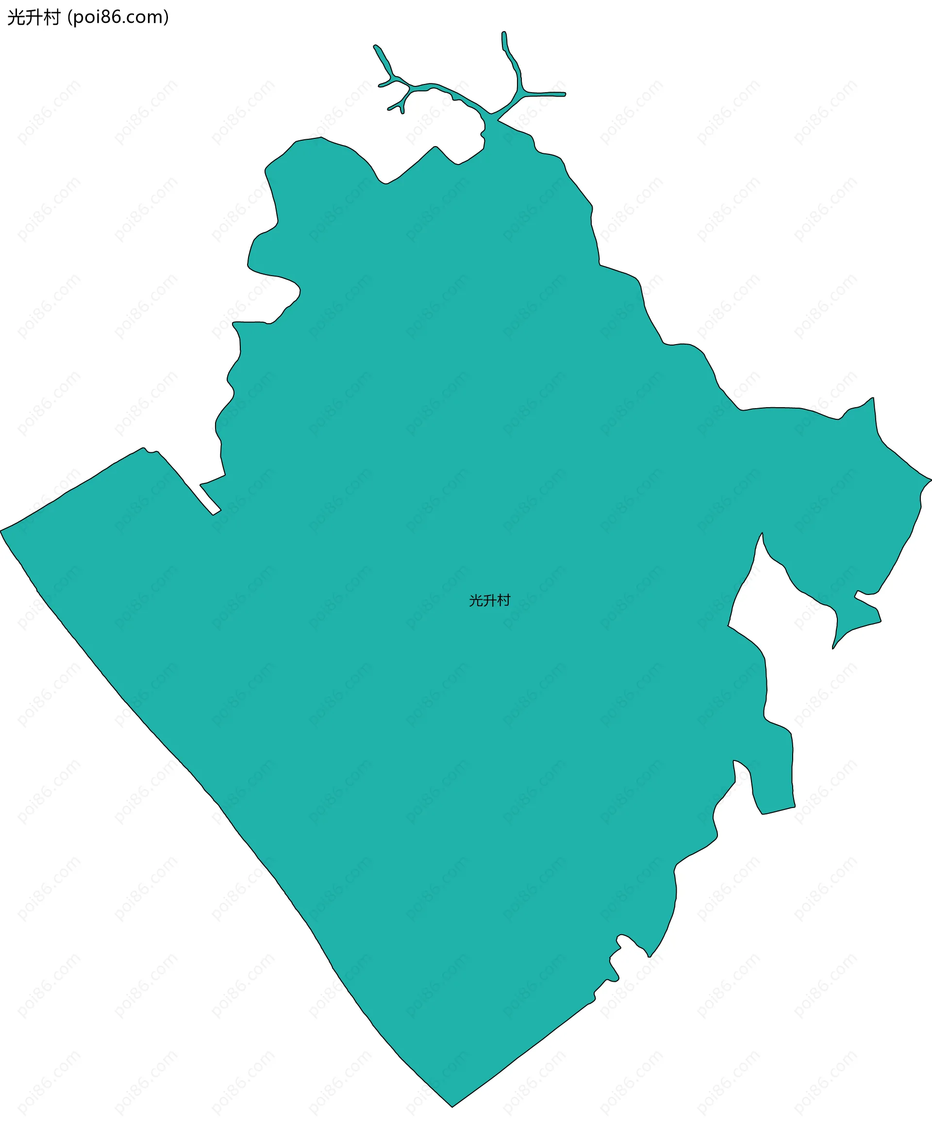 光升村边界地图