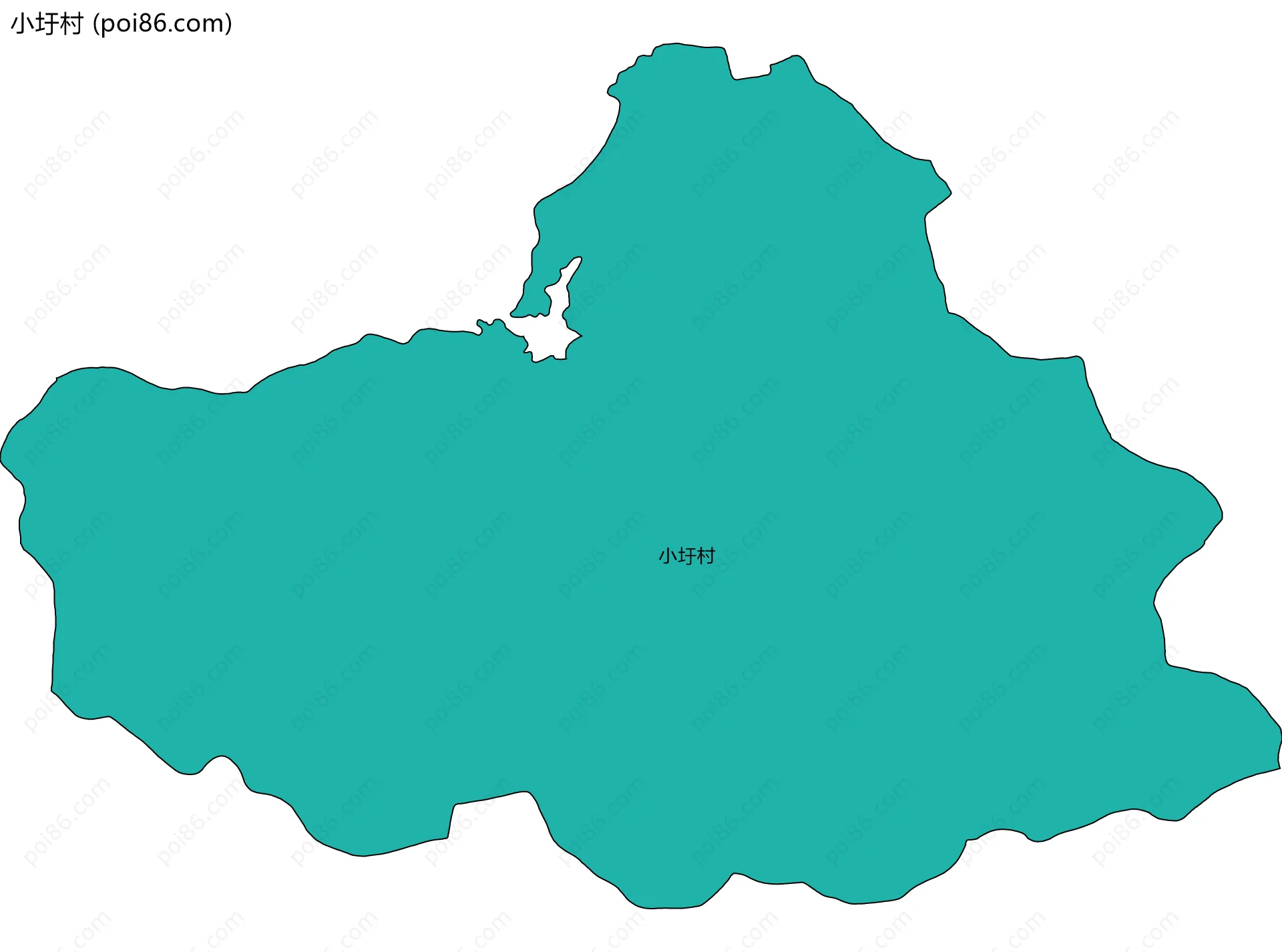 小圩村边界地图
