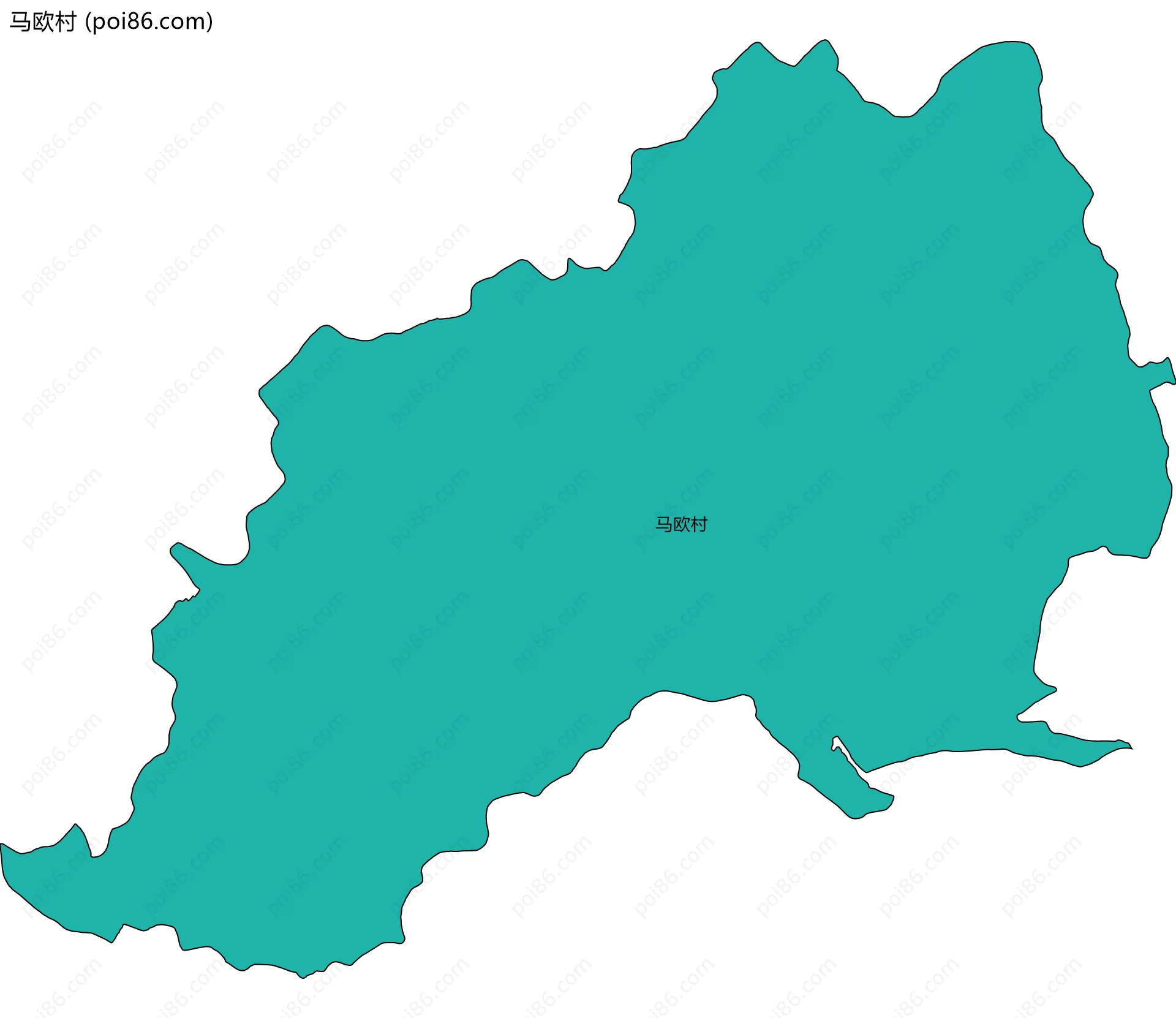 马欧村边界地图
