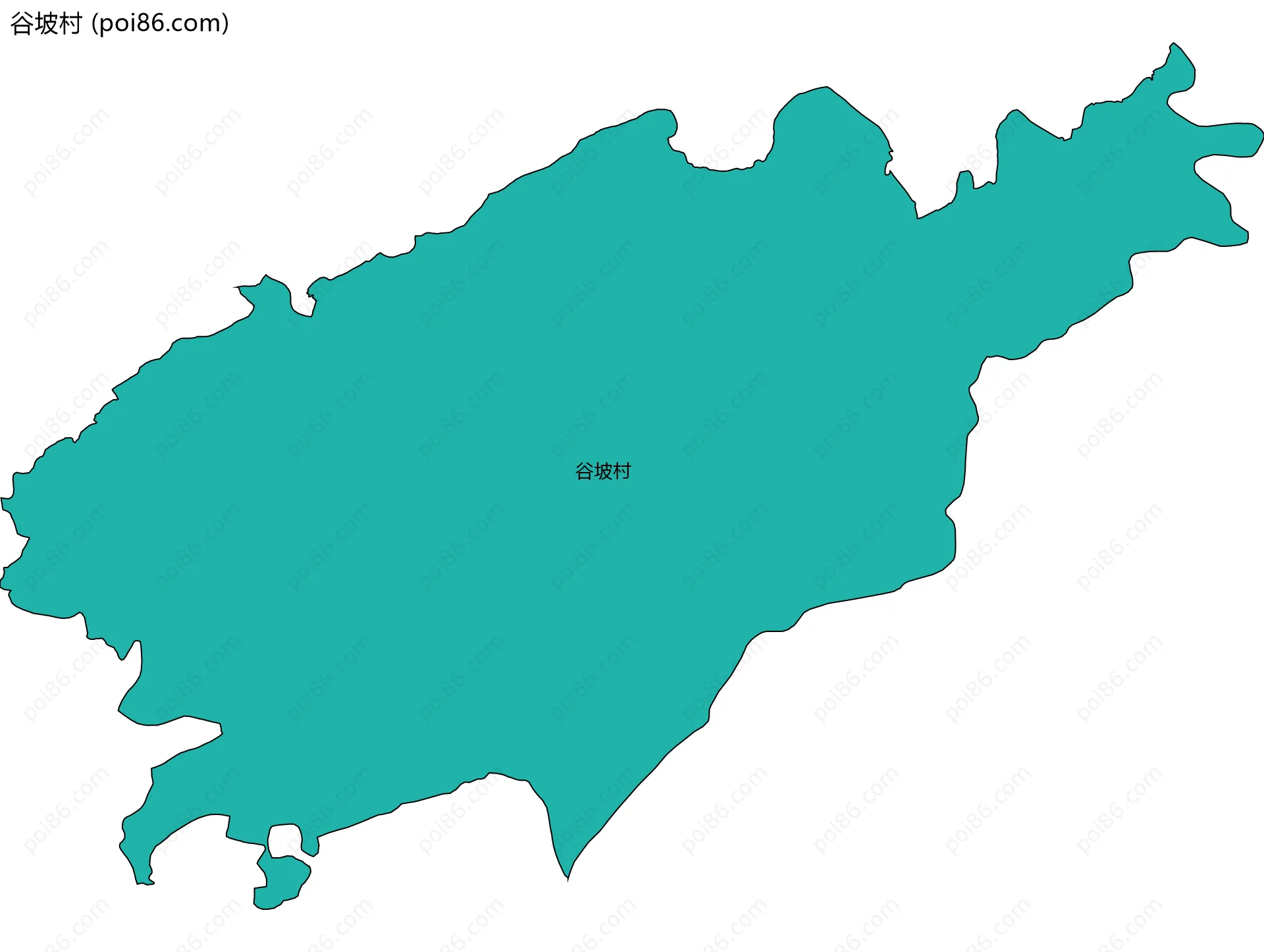 谷坡村边界地图