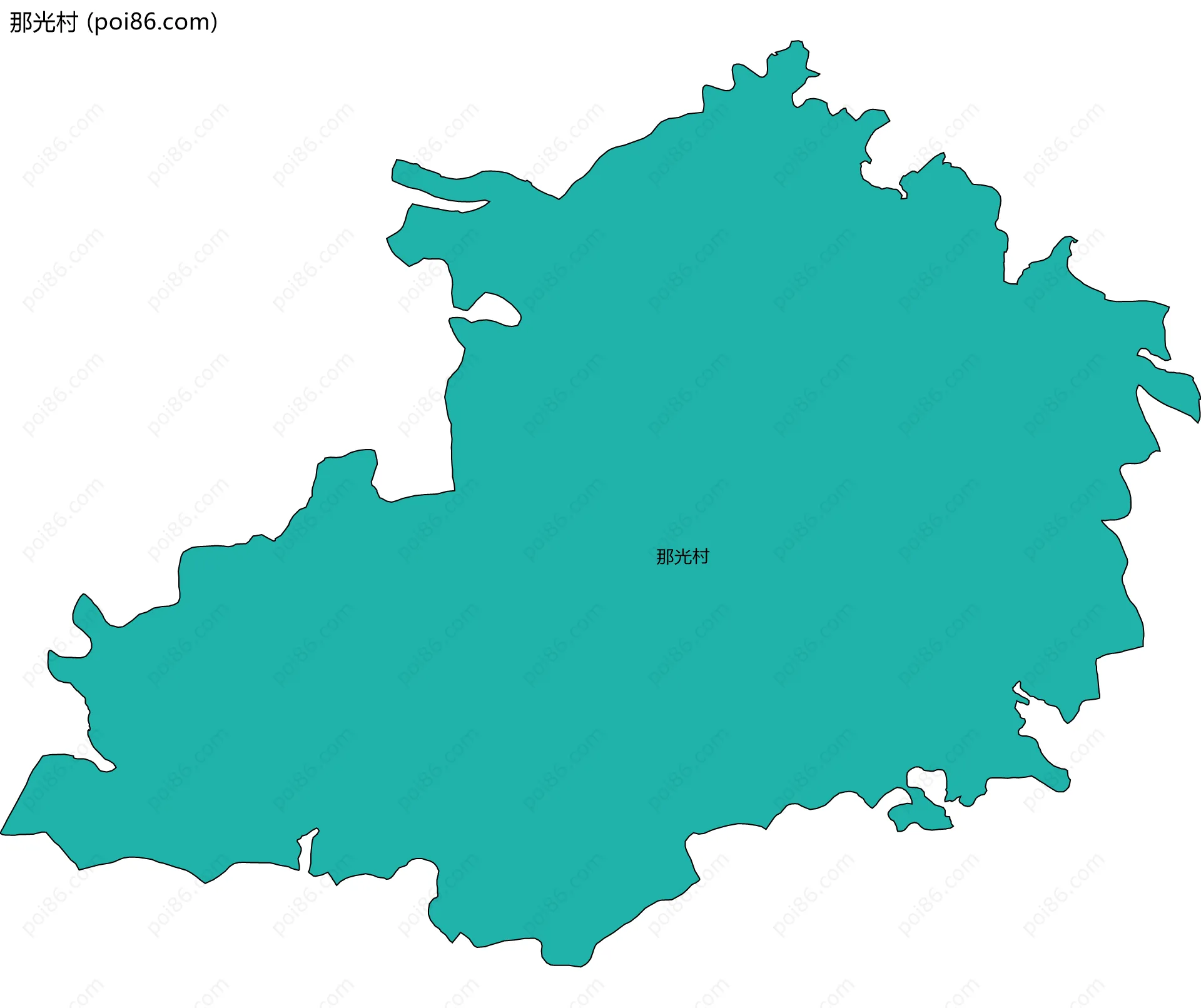 那光村边界地图