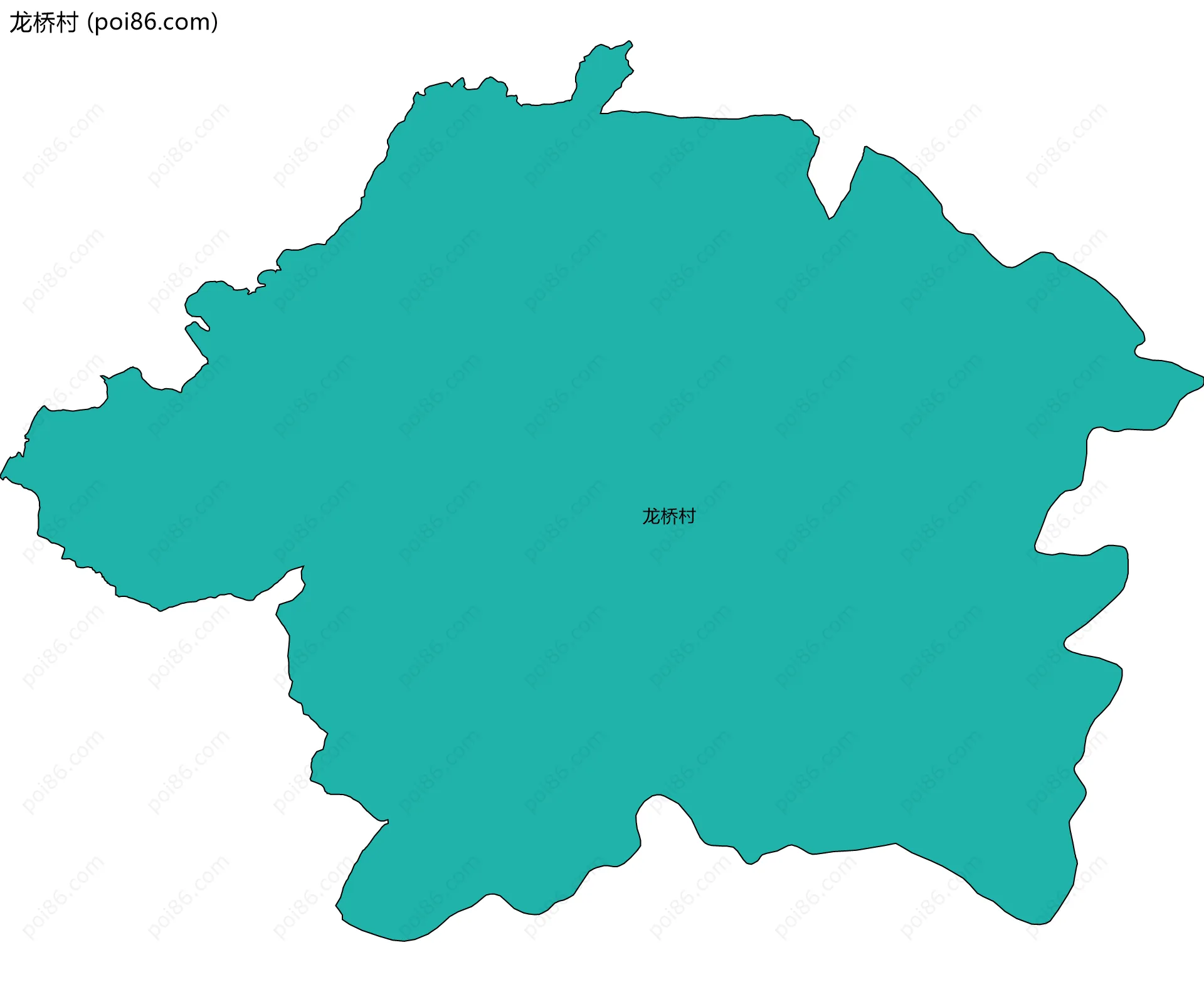 龙桥村边界地图
