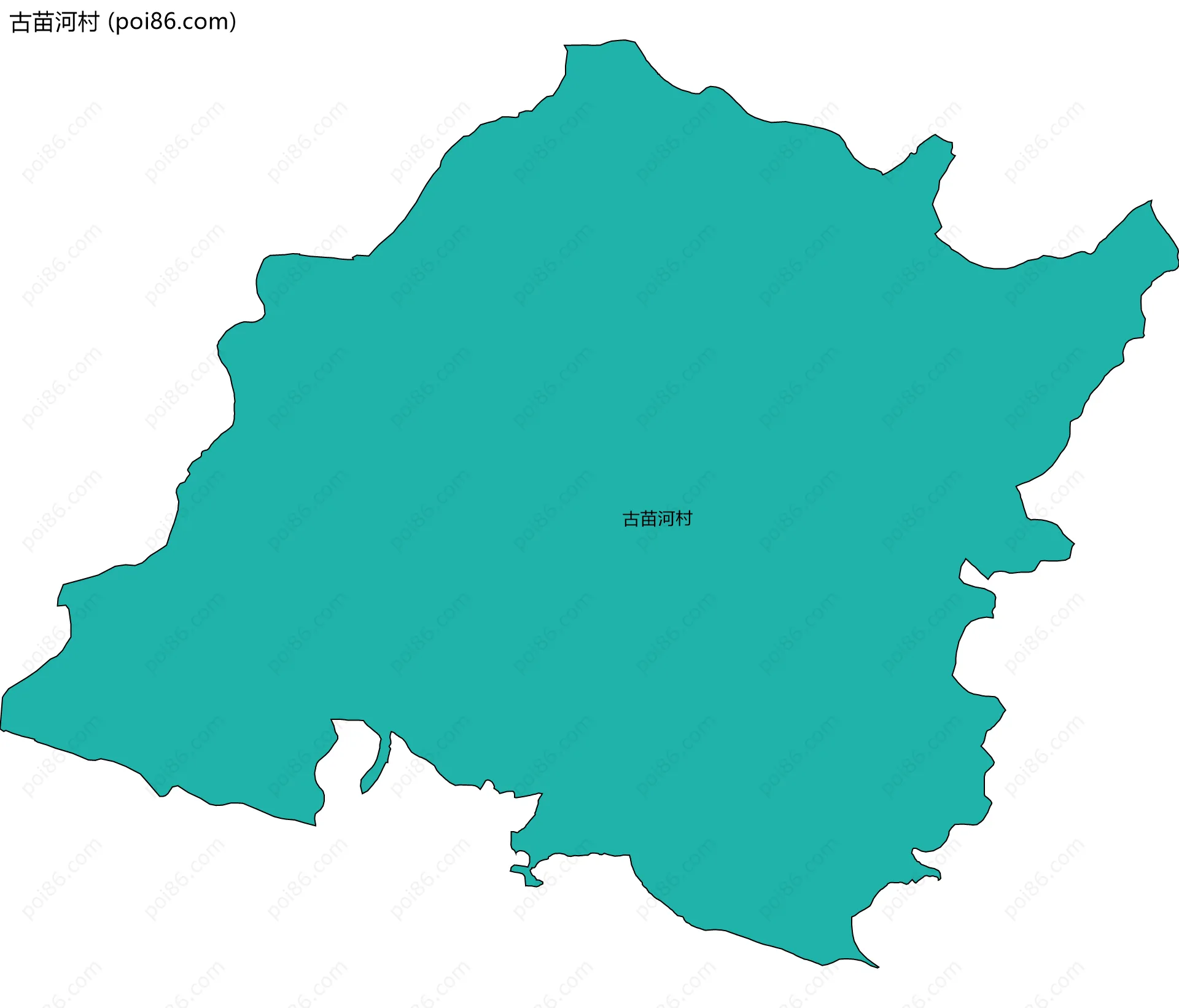 古苗河村边界地图