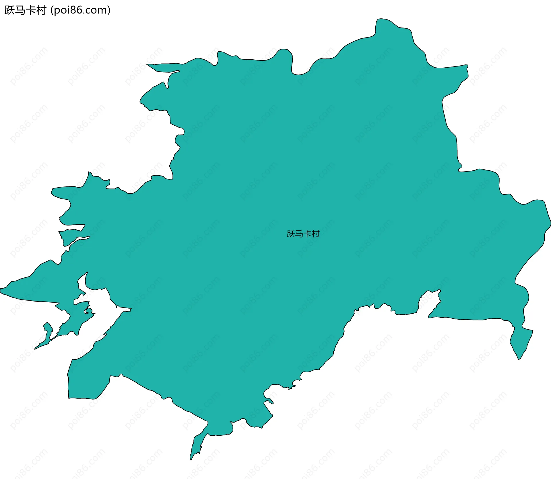 跃马卡村边界地图