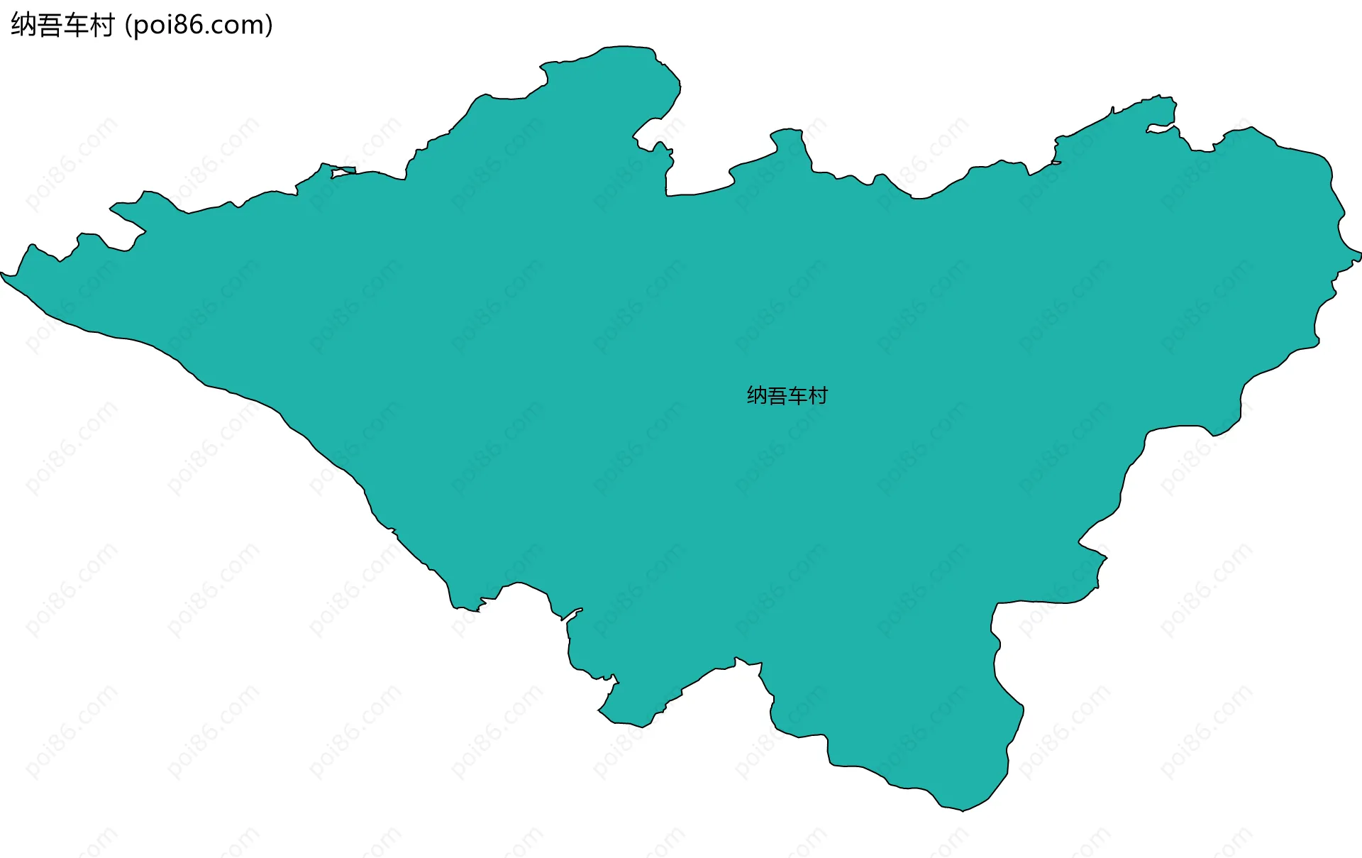 纳吾车村边界地图