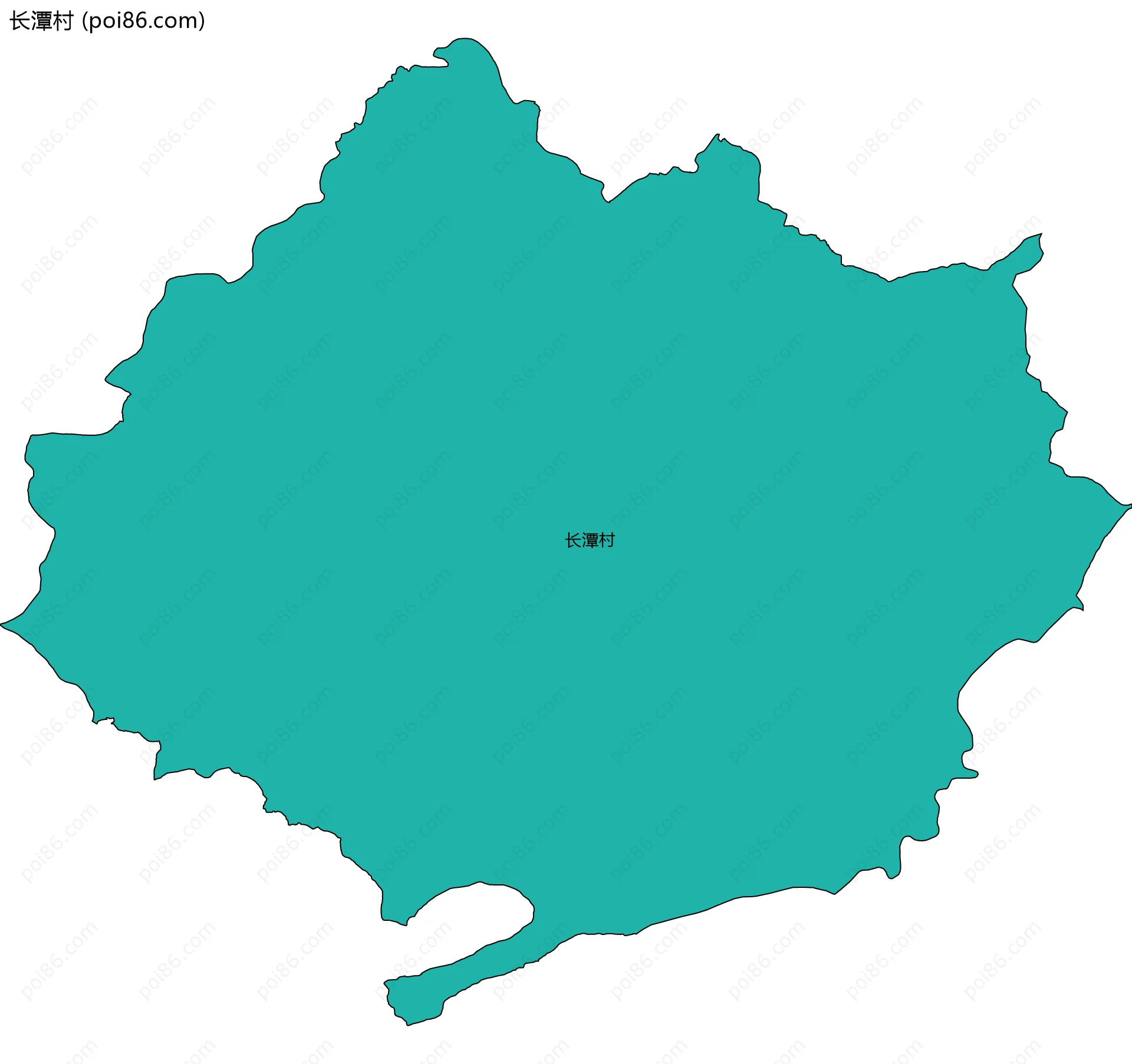 长潭村边界地图