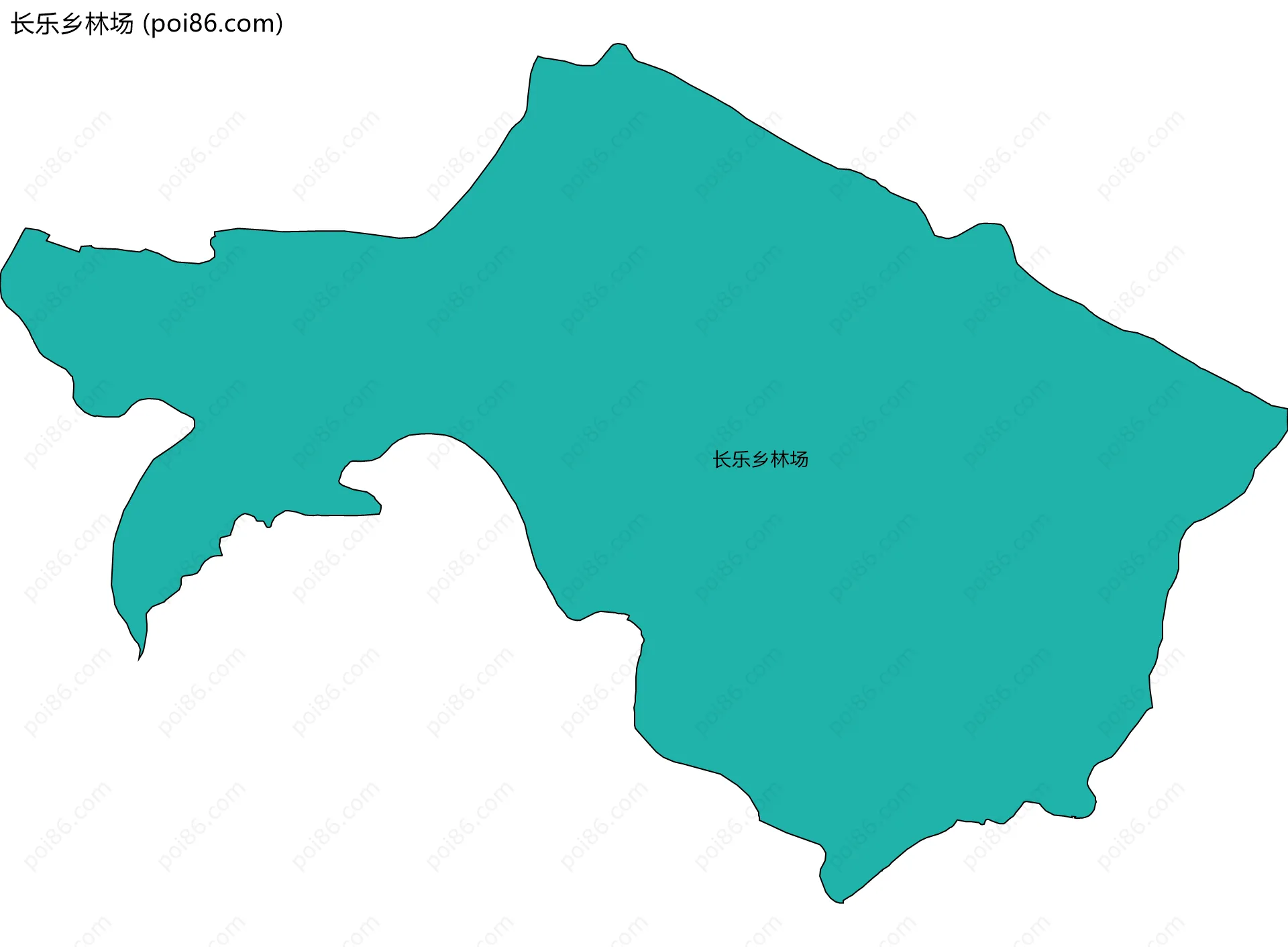 长乐乡林场边界地图