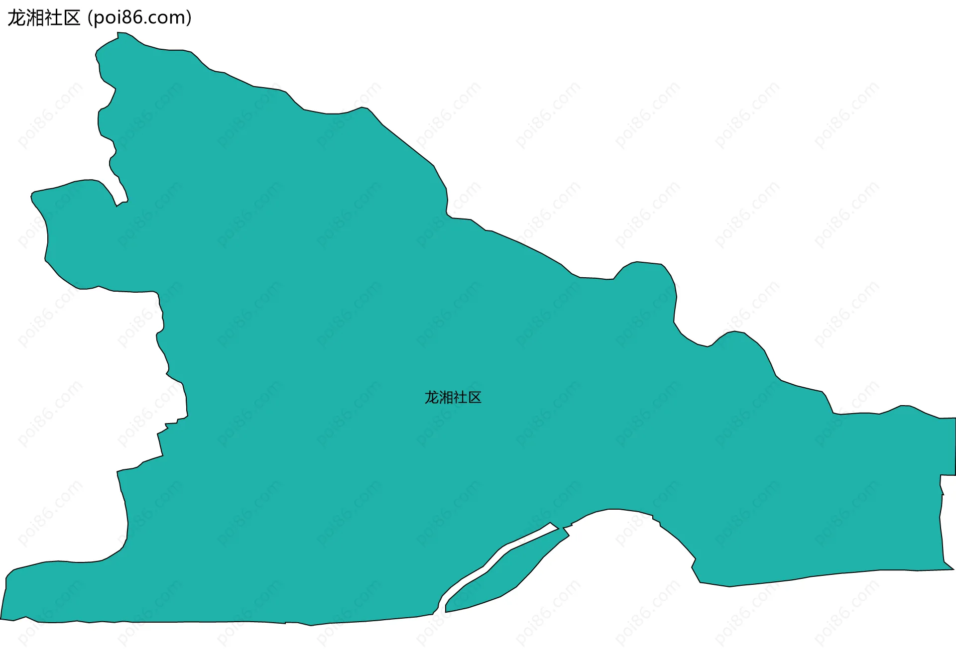 龙湘社区边界地图