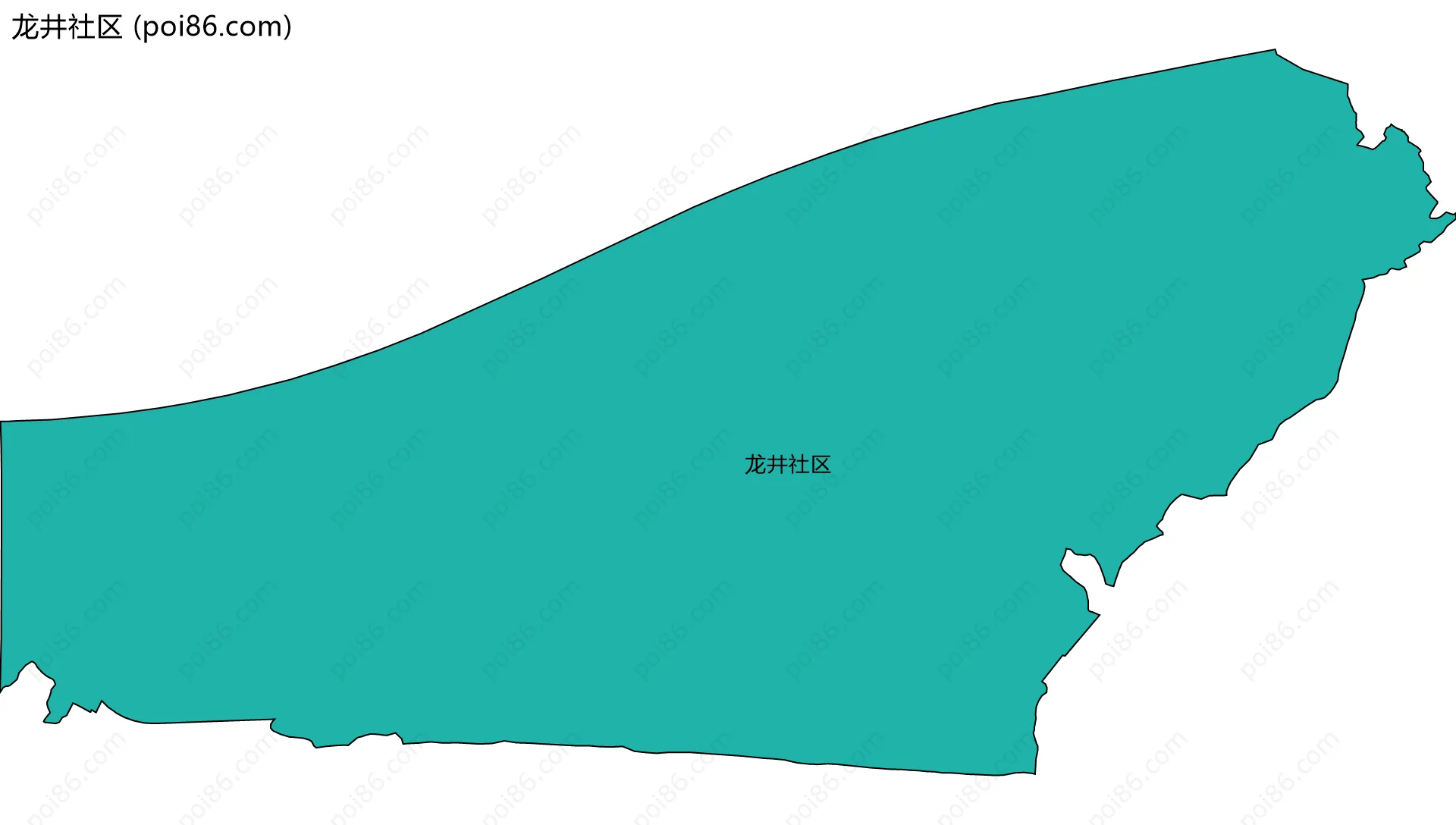 龙井社区边界地图