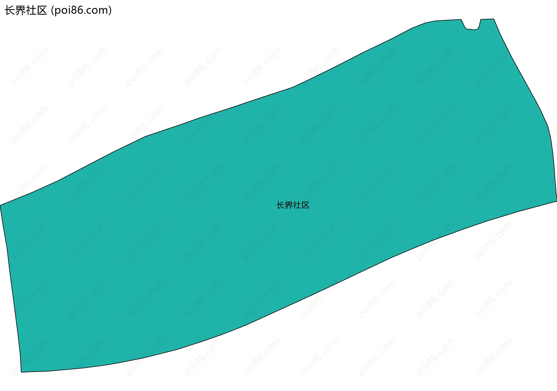长界社区边界地图