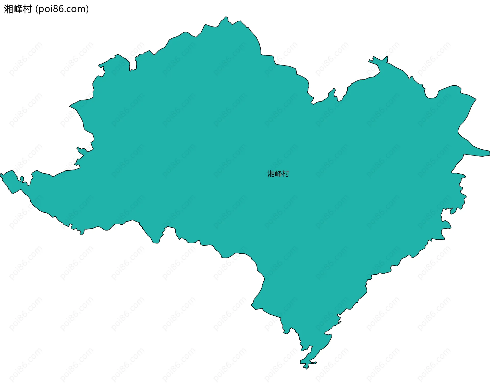 湘峰村边界地图