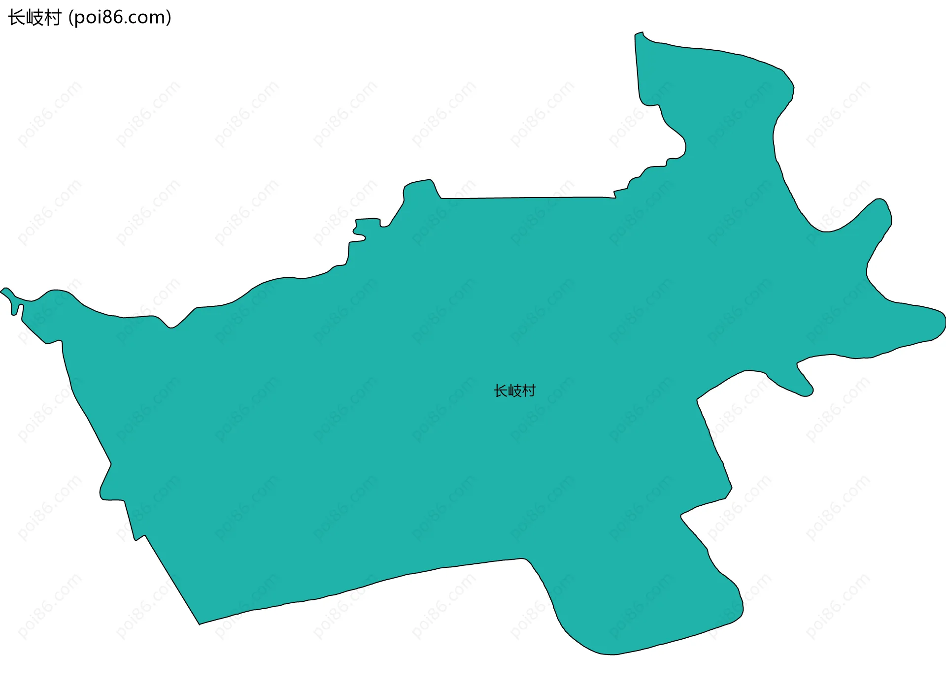 长岐村边界地图