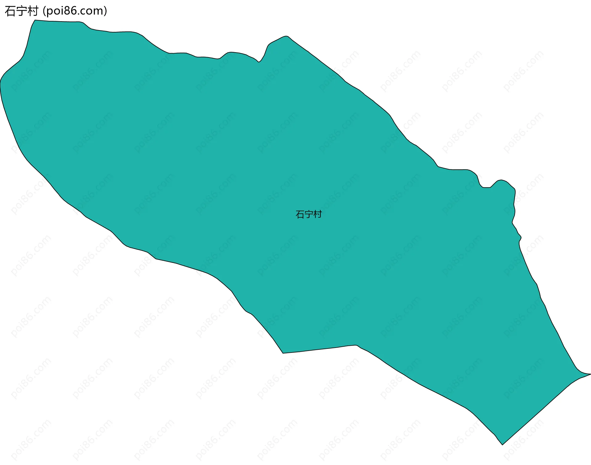 石宁村边界地图