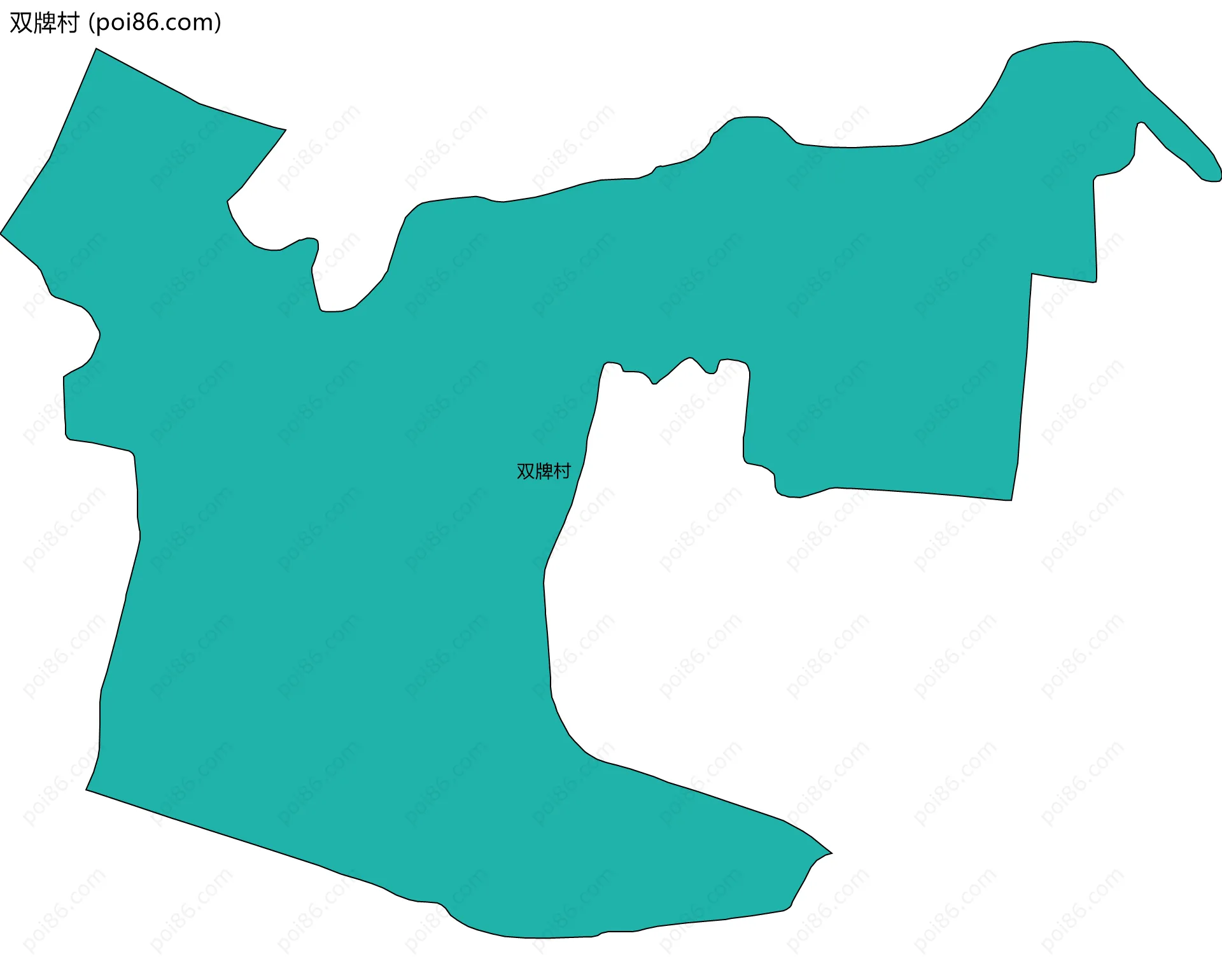 双牌村边界地图