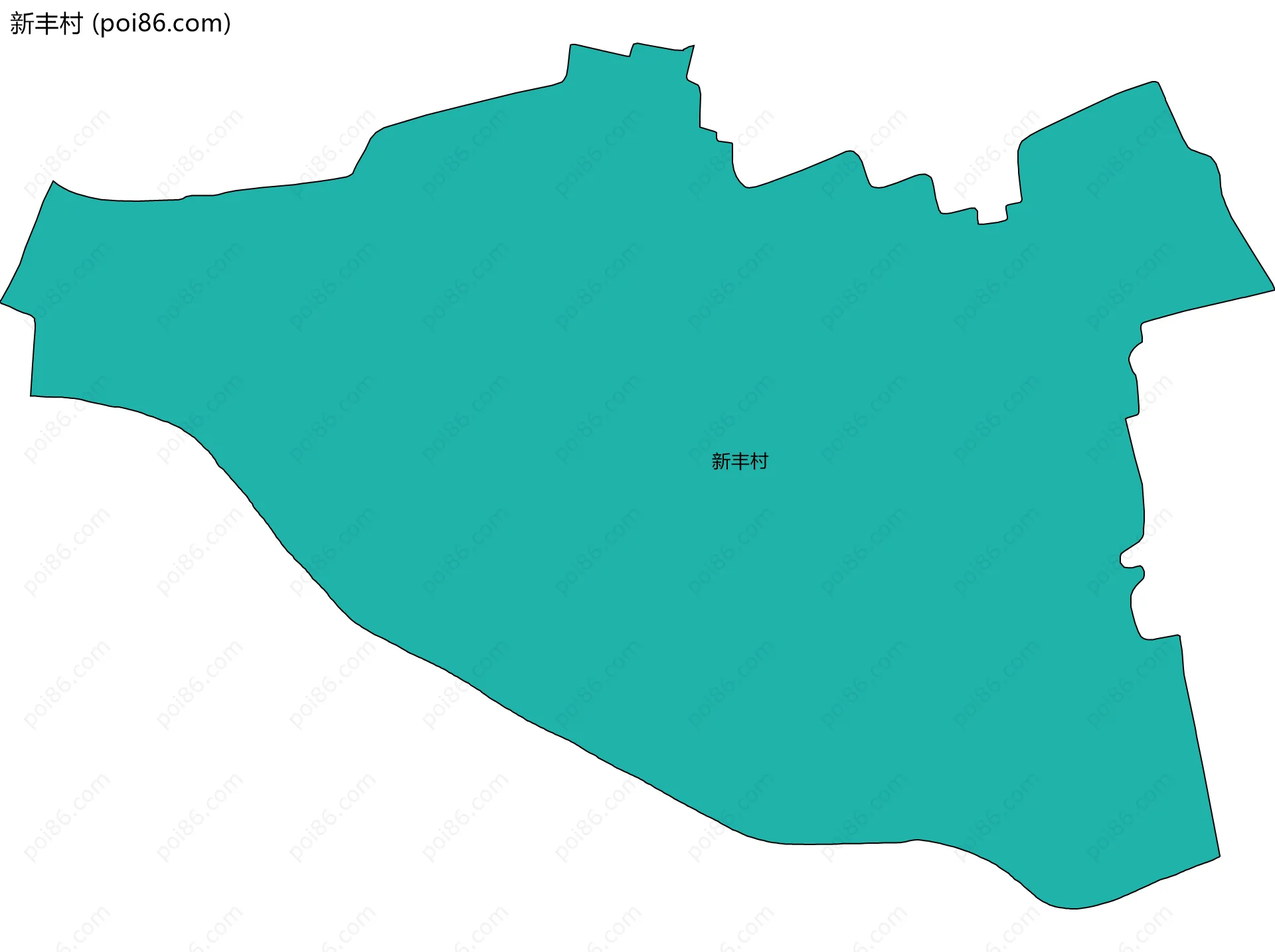新丰村边界地图