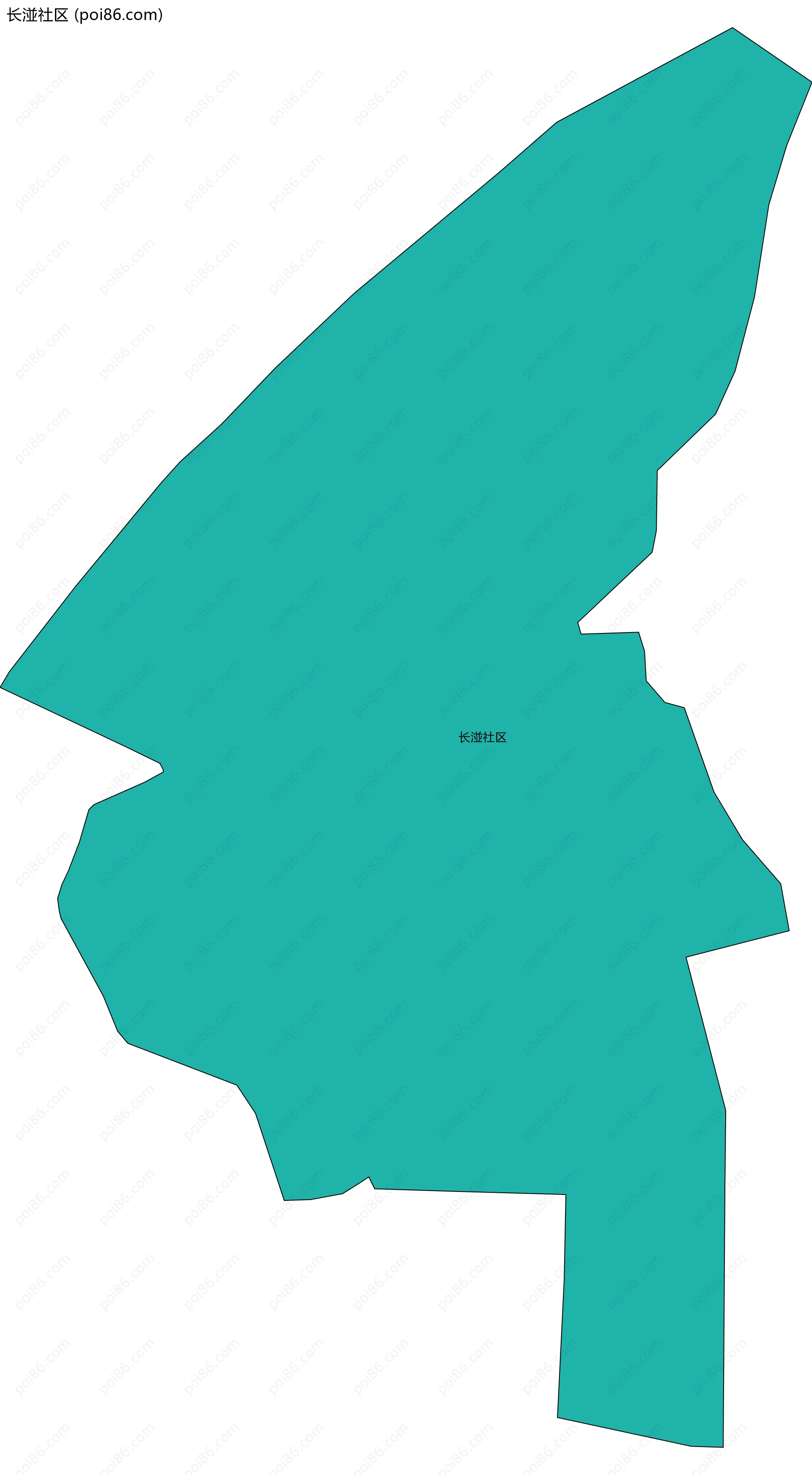 长湴社区边界地图
