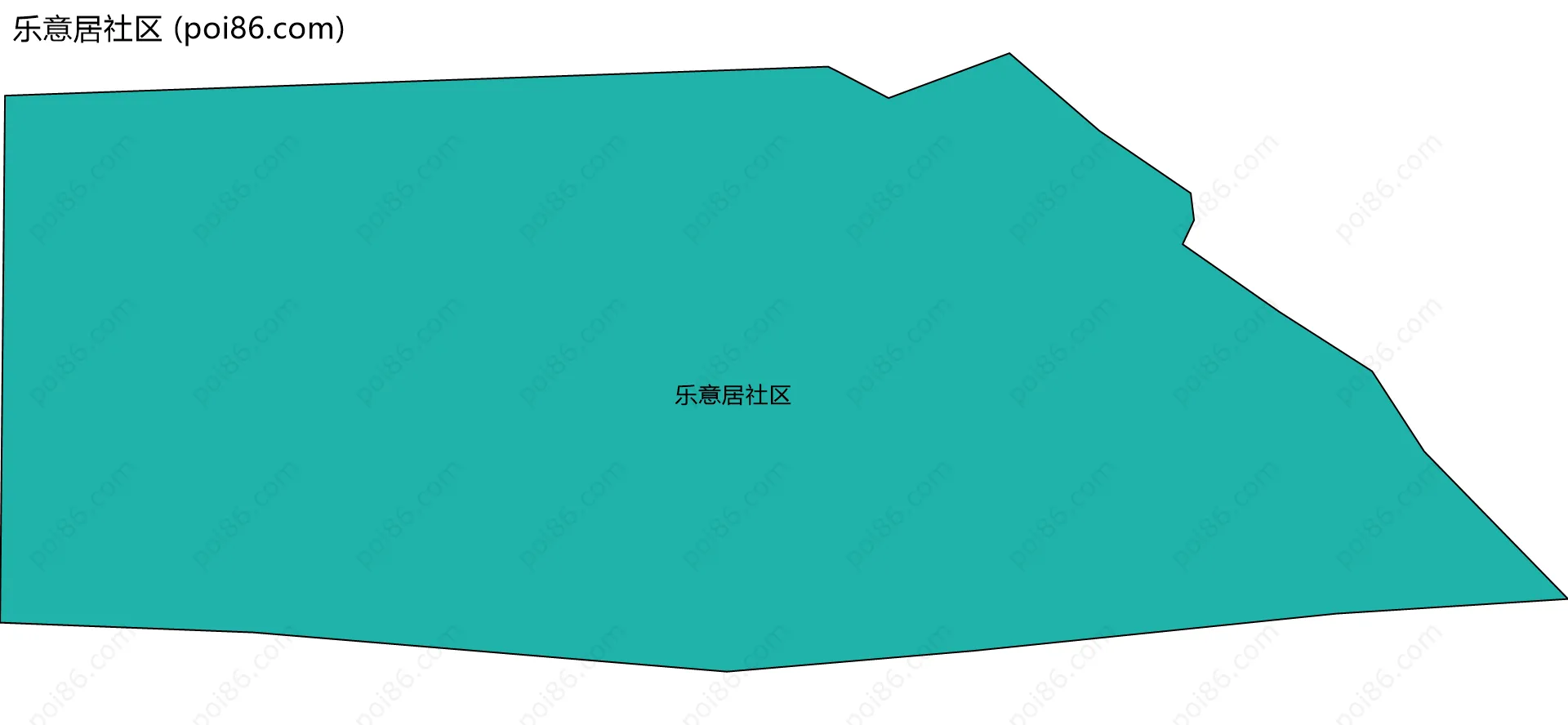 乐意居社区边界地图